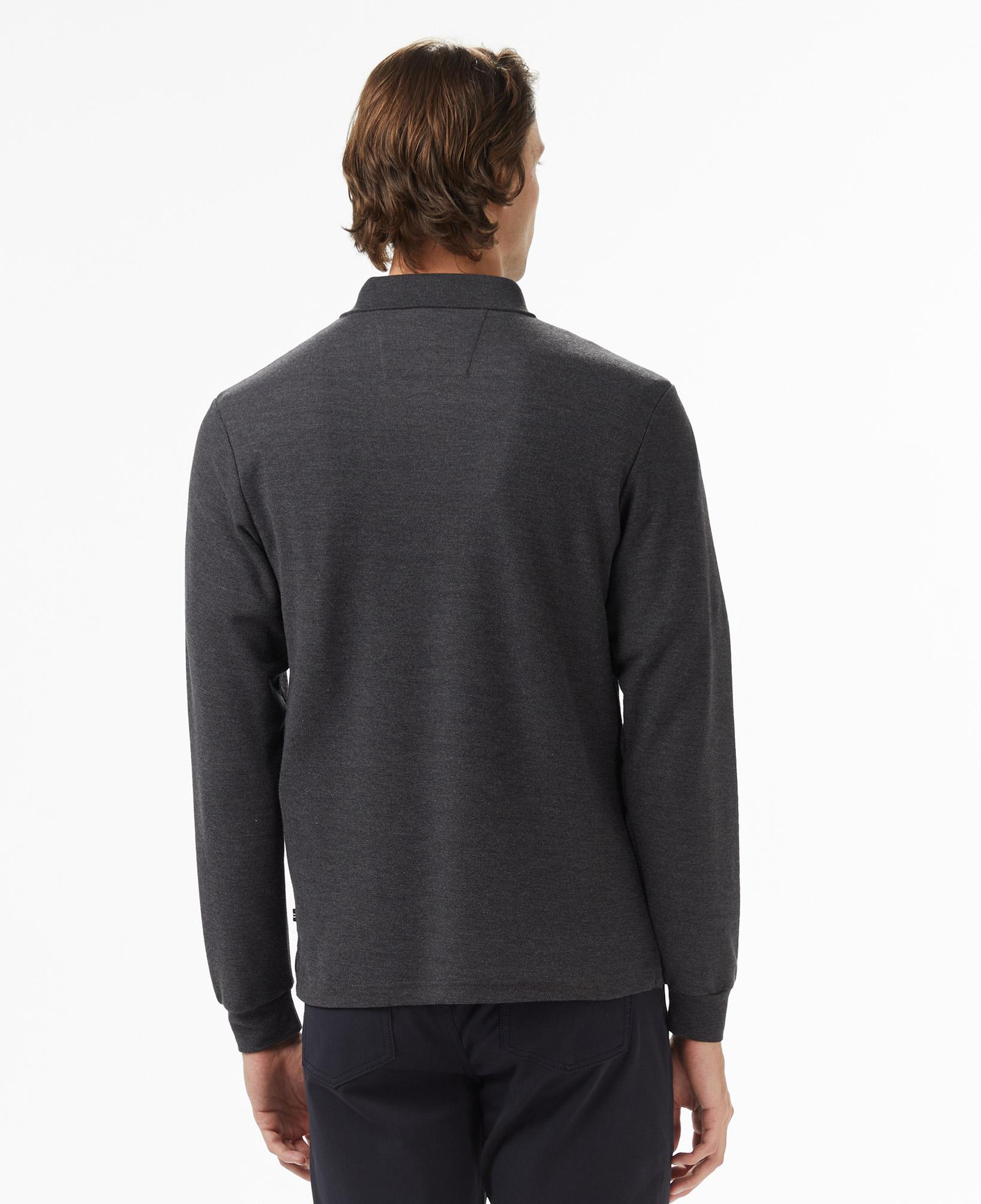 Nautica Erkek Gri Classic Fit Uzun Kollu Polo Yaka T-Shirt