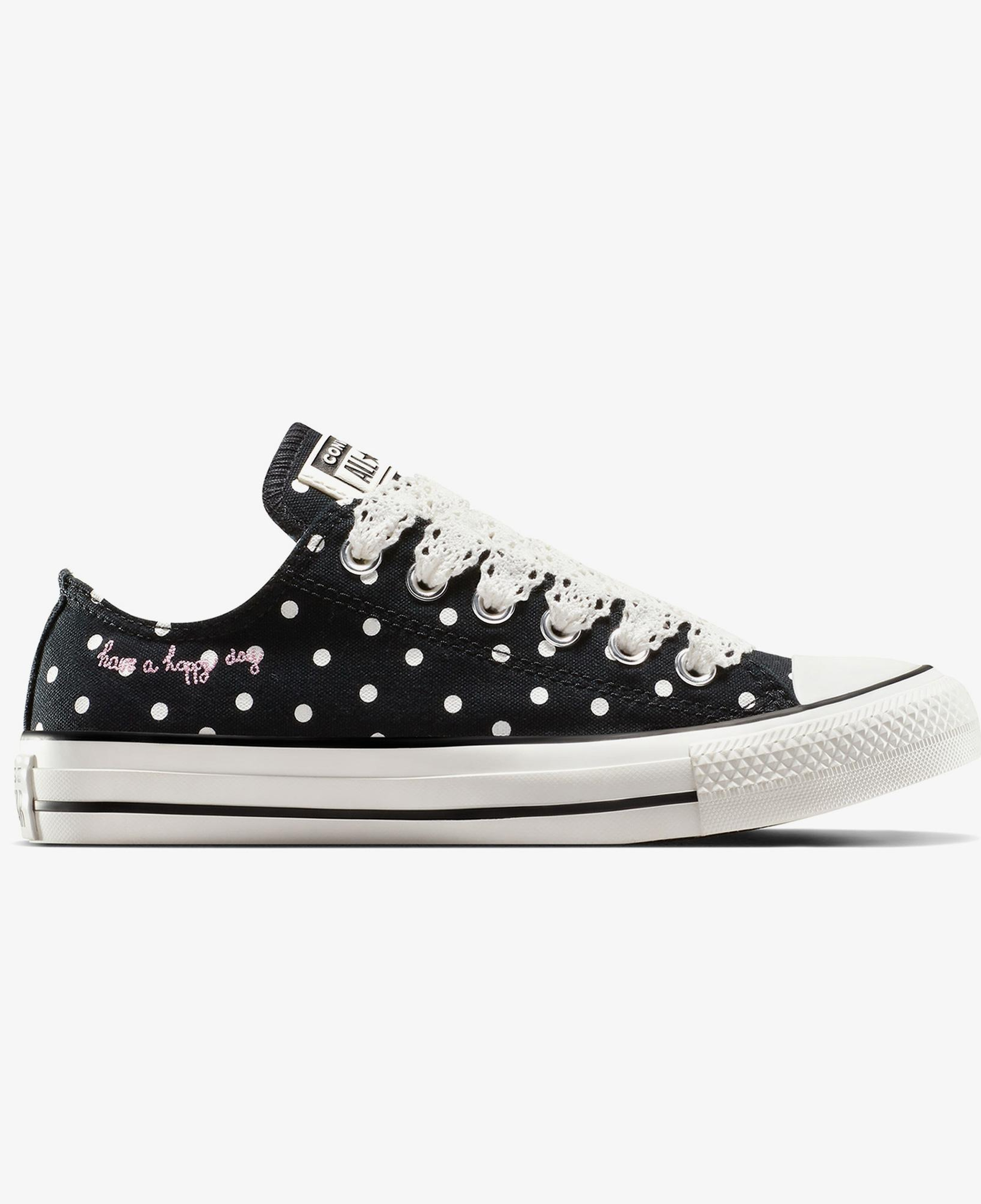 Converse Chuck Taylor All Star Polka Dots Kadın Siyah Sneaker