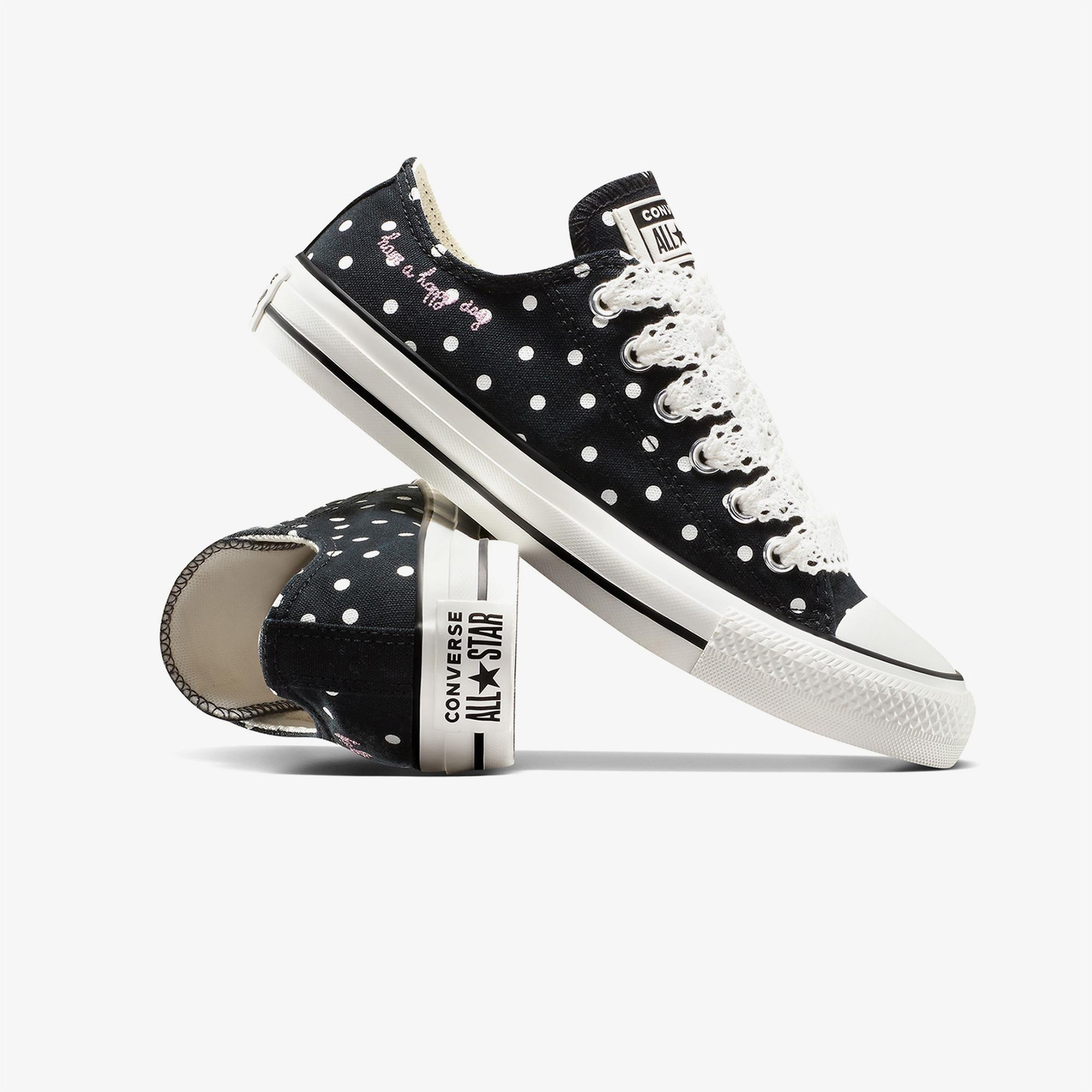 Converse Chuck Taylor All Star Polka Dots Unisex Siyah Sneaker
