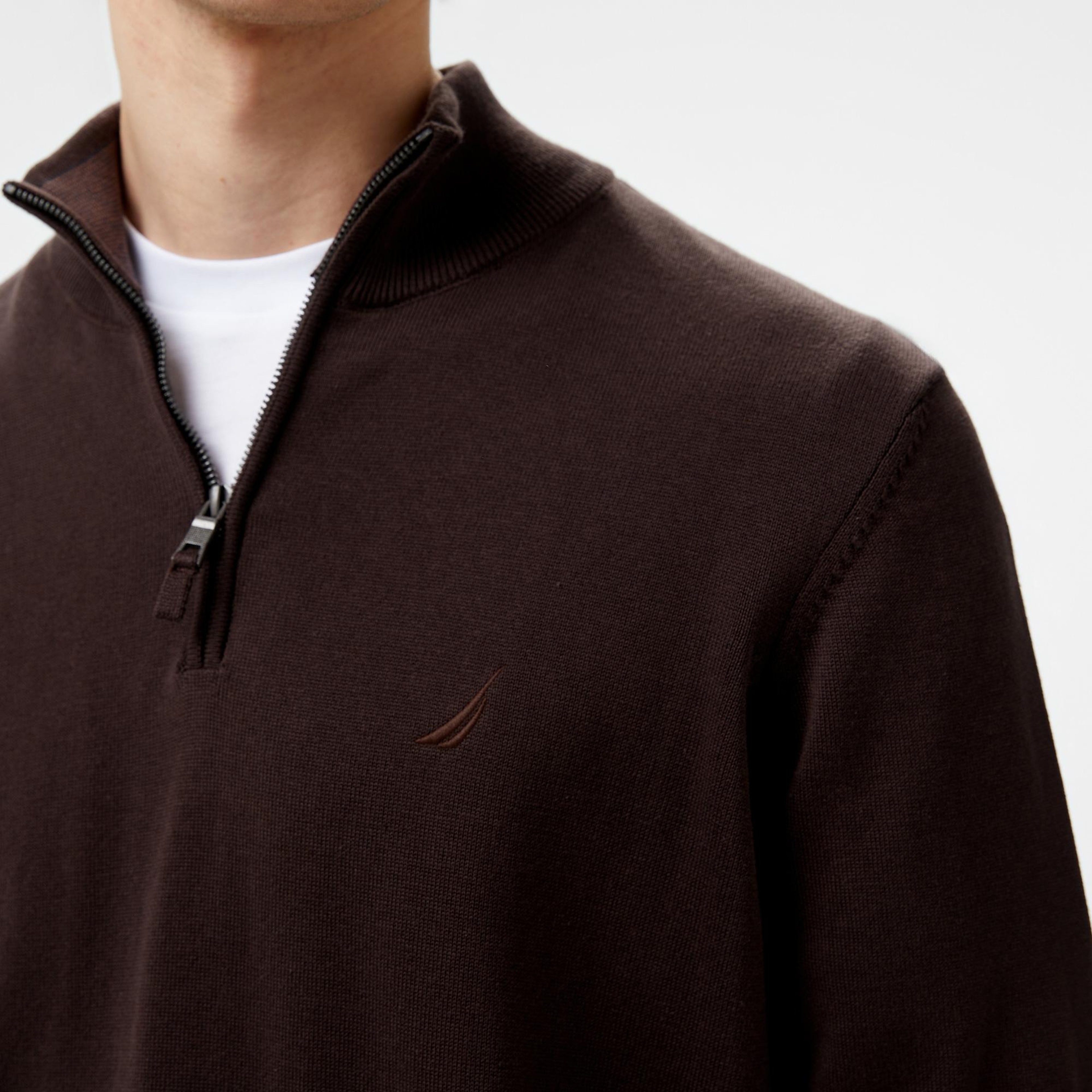 Nautica Erkek Kahverengi Regular Fit Kazak