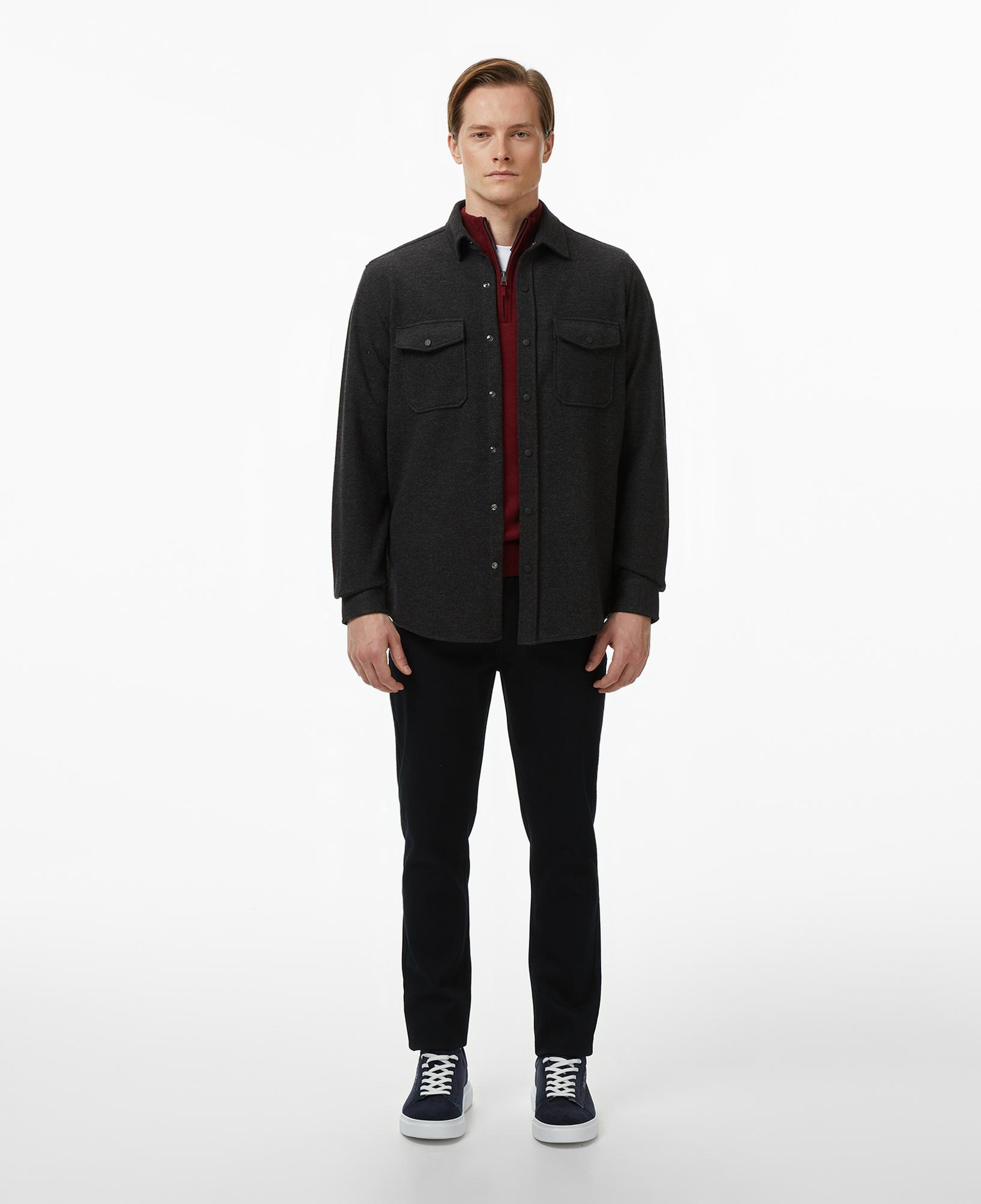 Nautica Erkek Bordo Classic Fit Kazak