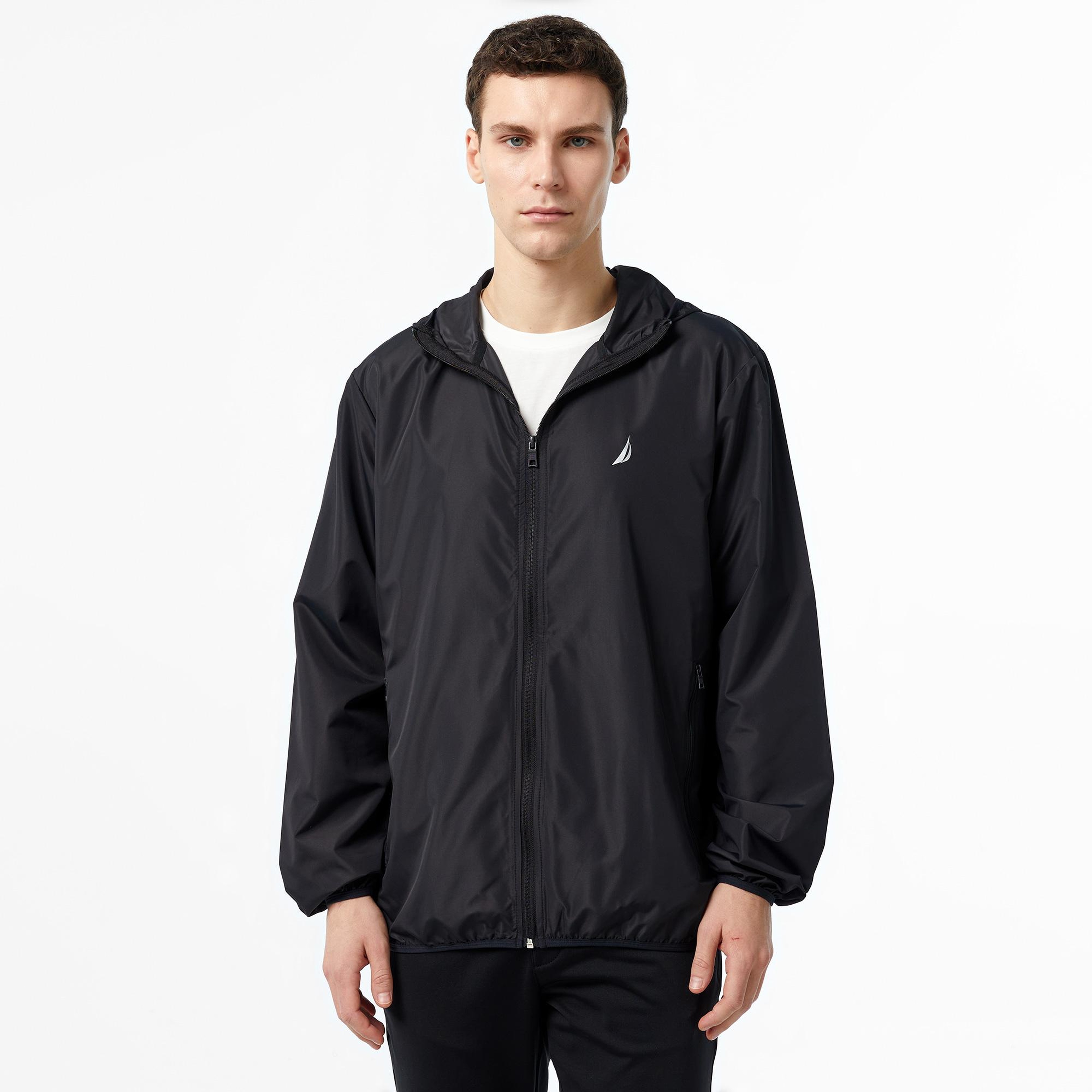 Nautica Erkek Siyah Yağmurluk