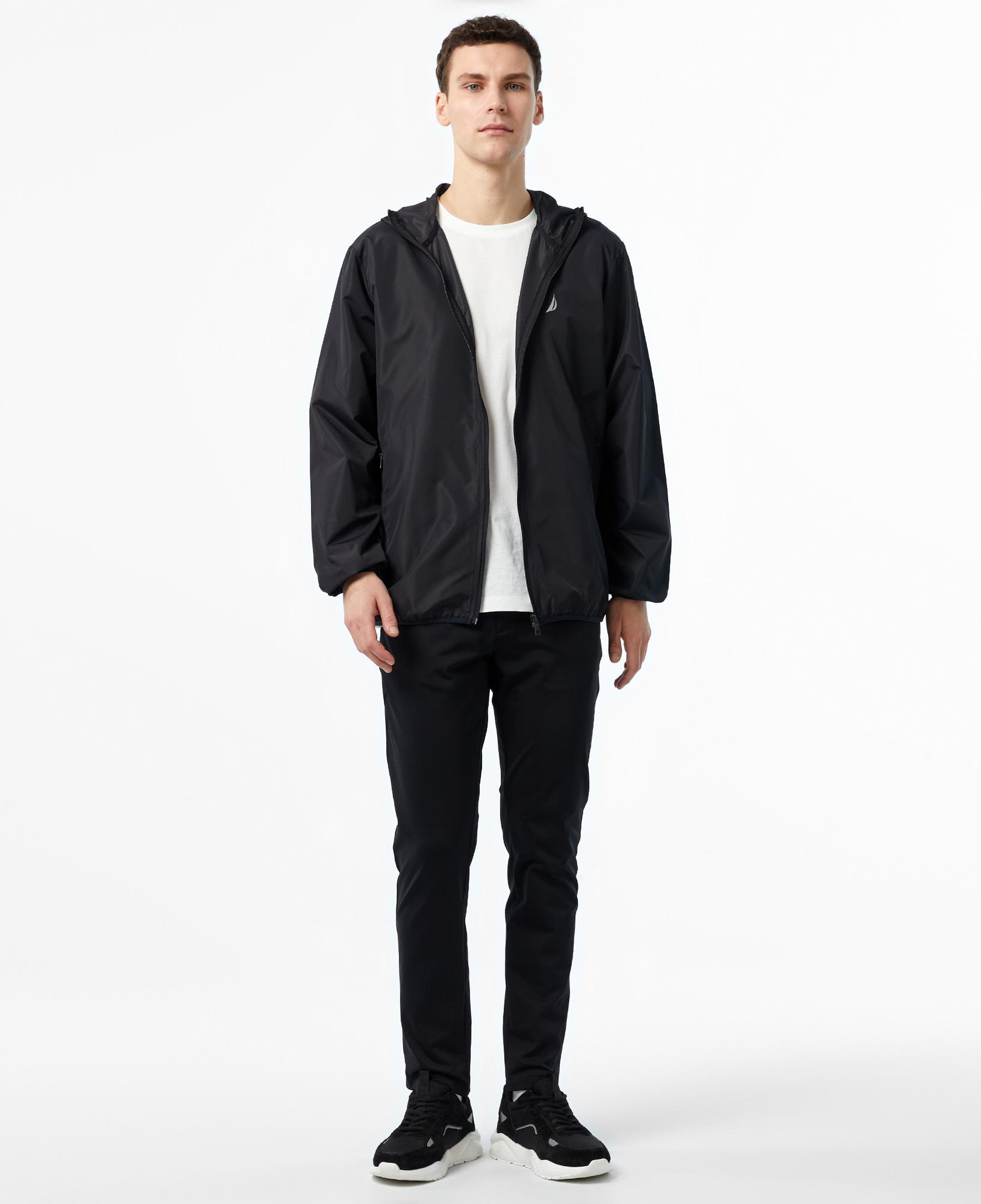 Nautica Erkek Siyah Yağmurluk