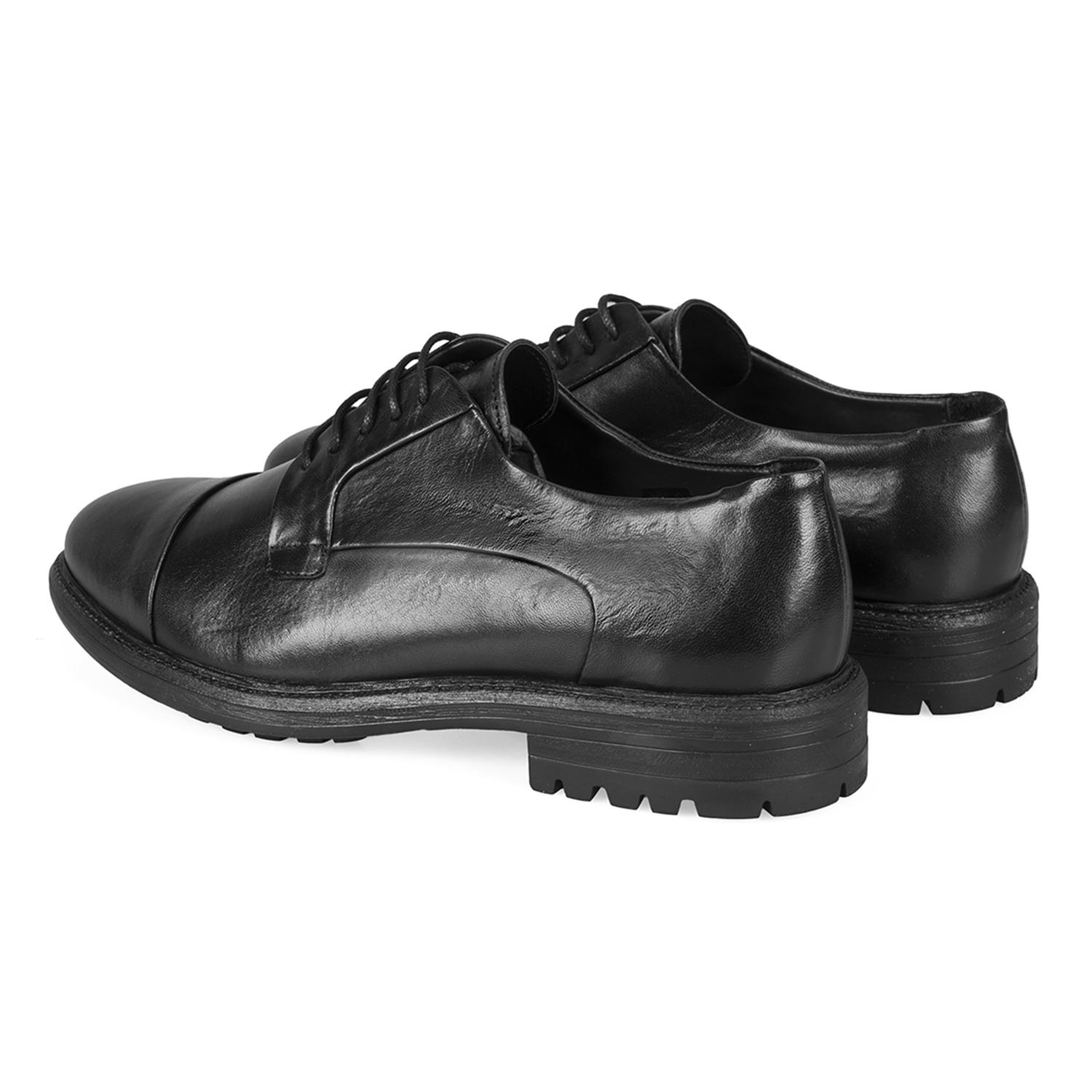 Darly Siyah Erkek Deri Günlük Ayakkabı