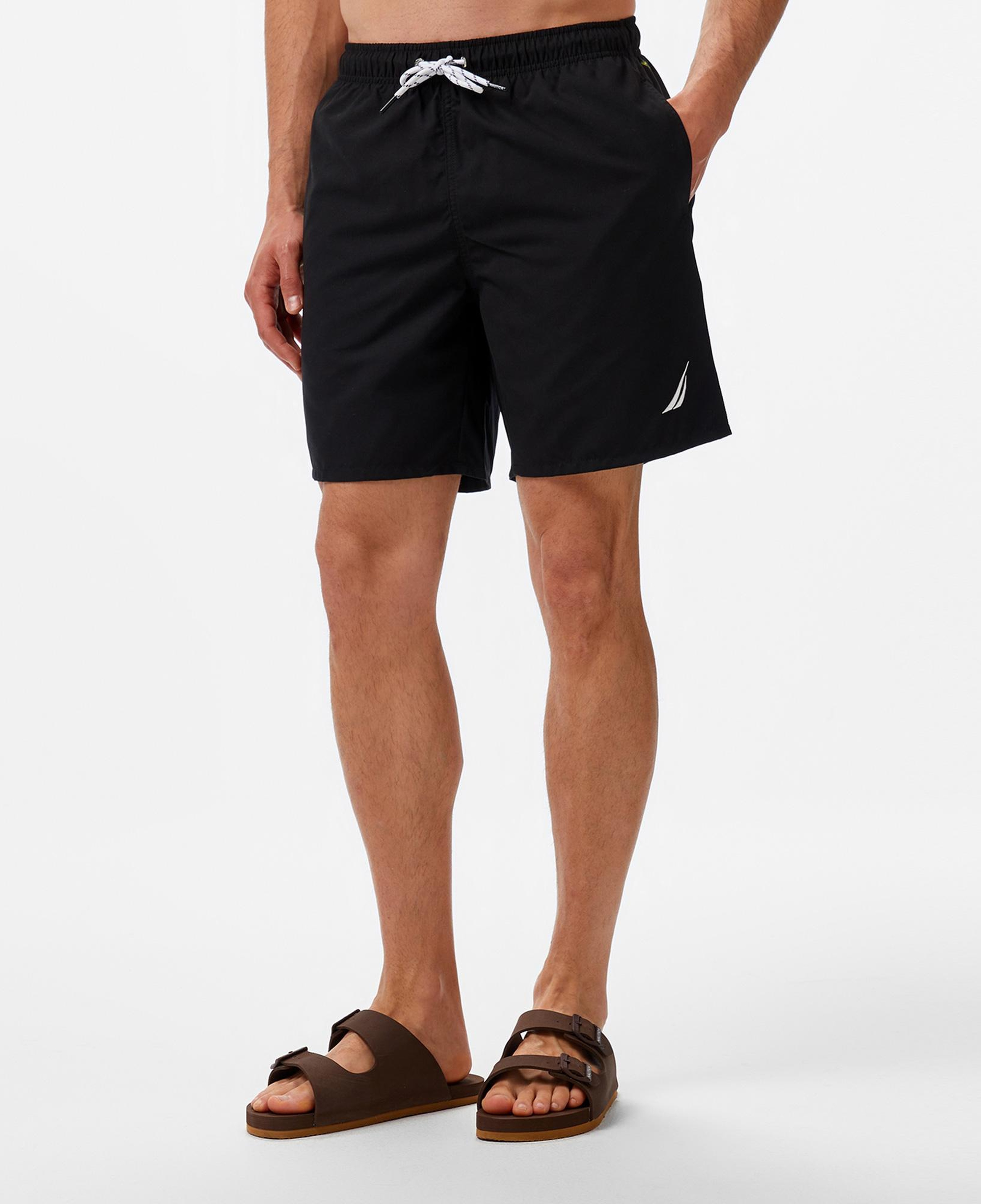 Nautica Erkek Siyah Regular Fit Deniz Şortu