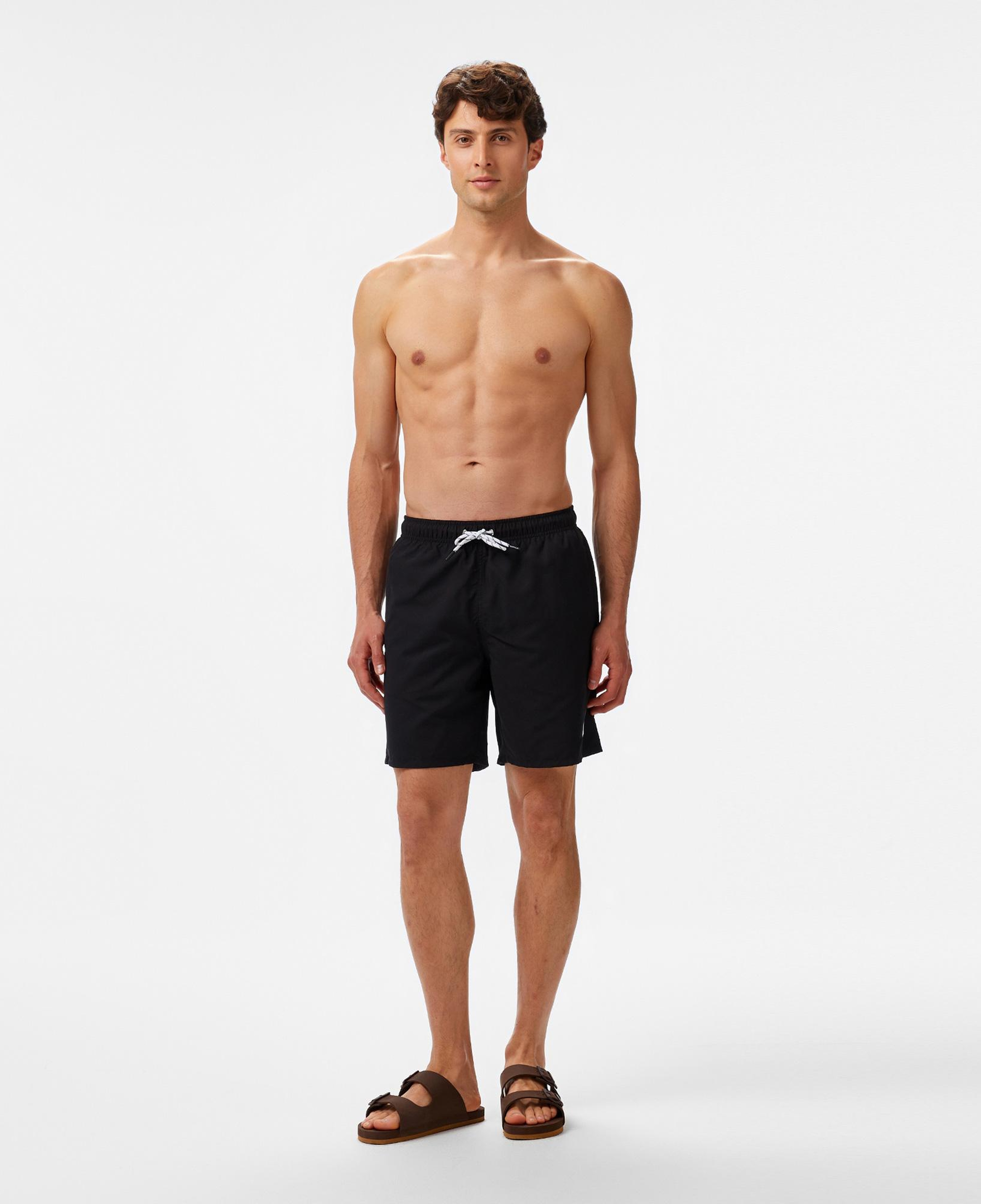 Nautica Erkek Siyah Regular Fit Deniz Şortu