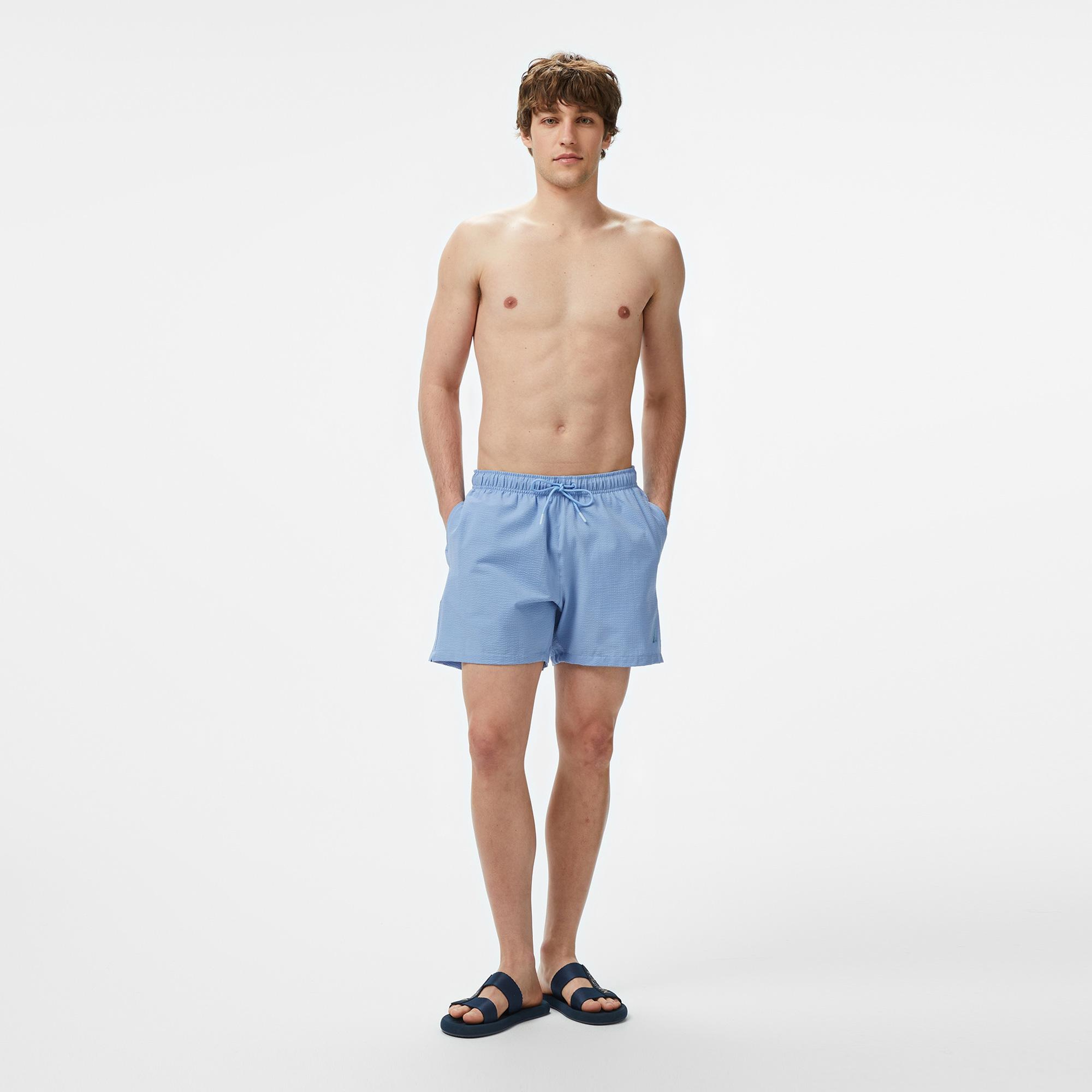 Nautica Erkek Mavi Regular Fit Deniz Şortu