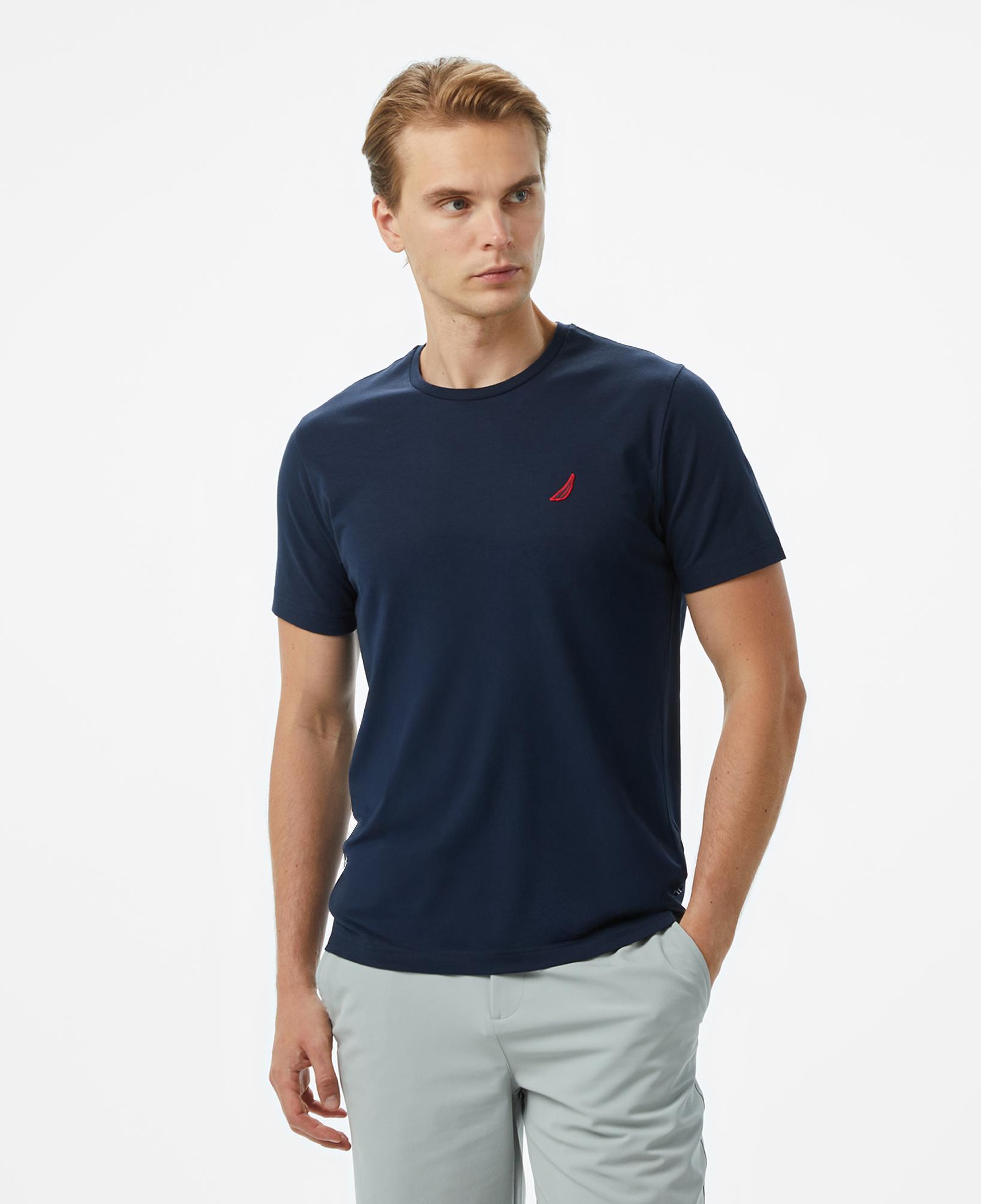 Nautica Erkek Lacivert Regular Fit T-Shirt