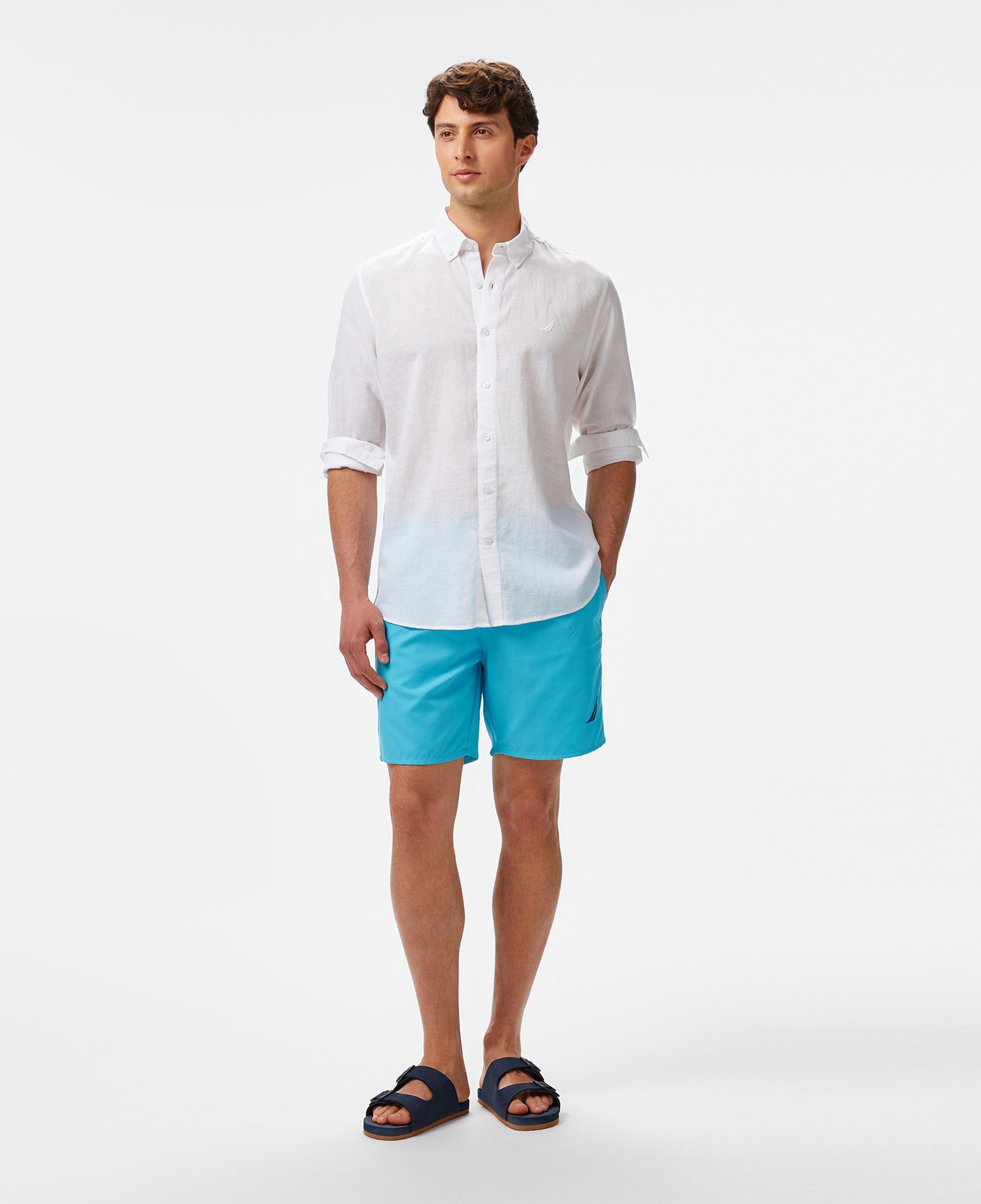 Nautica Erkek Mavi Regular Fit Deniz Şortu