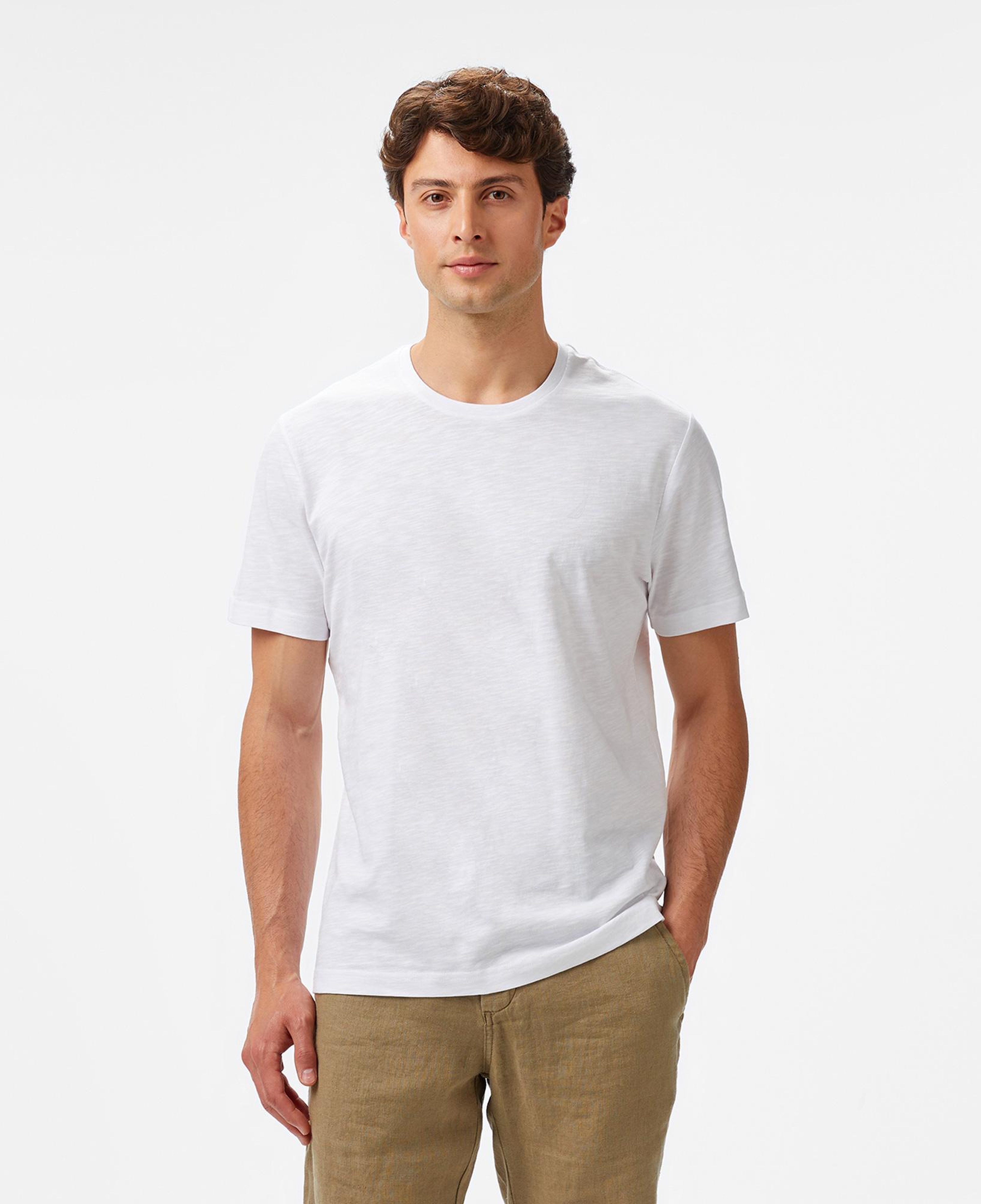 Nautica Erkek Beyaz Regular Fit T-Shirt