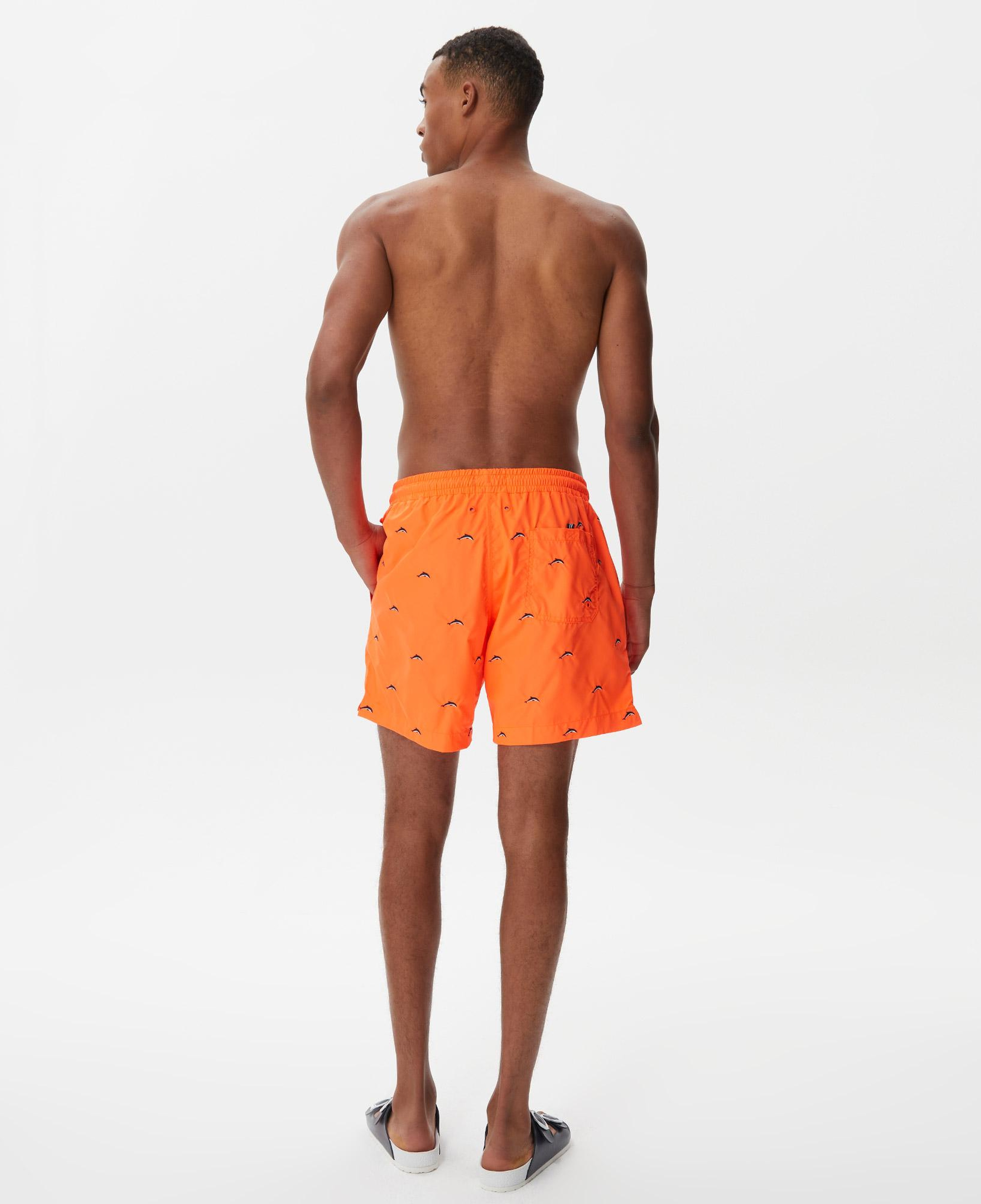 Nautica Erkek Turuncu Desenli Deniz Şortu