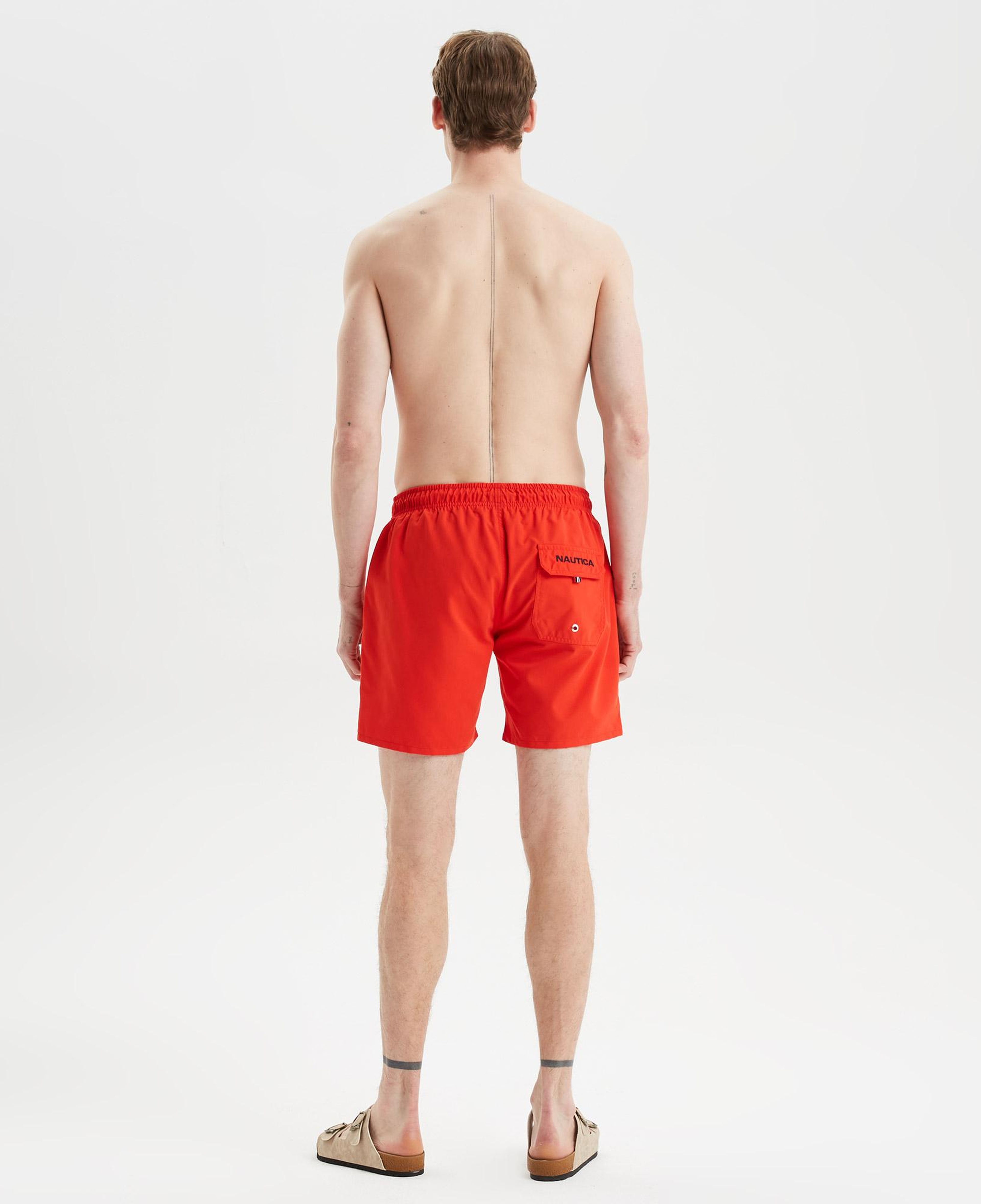 Nautica Erkek Kırmızı Regular Fit Deniz Şortu