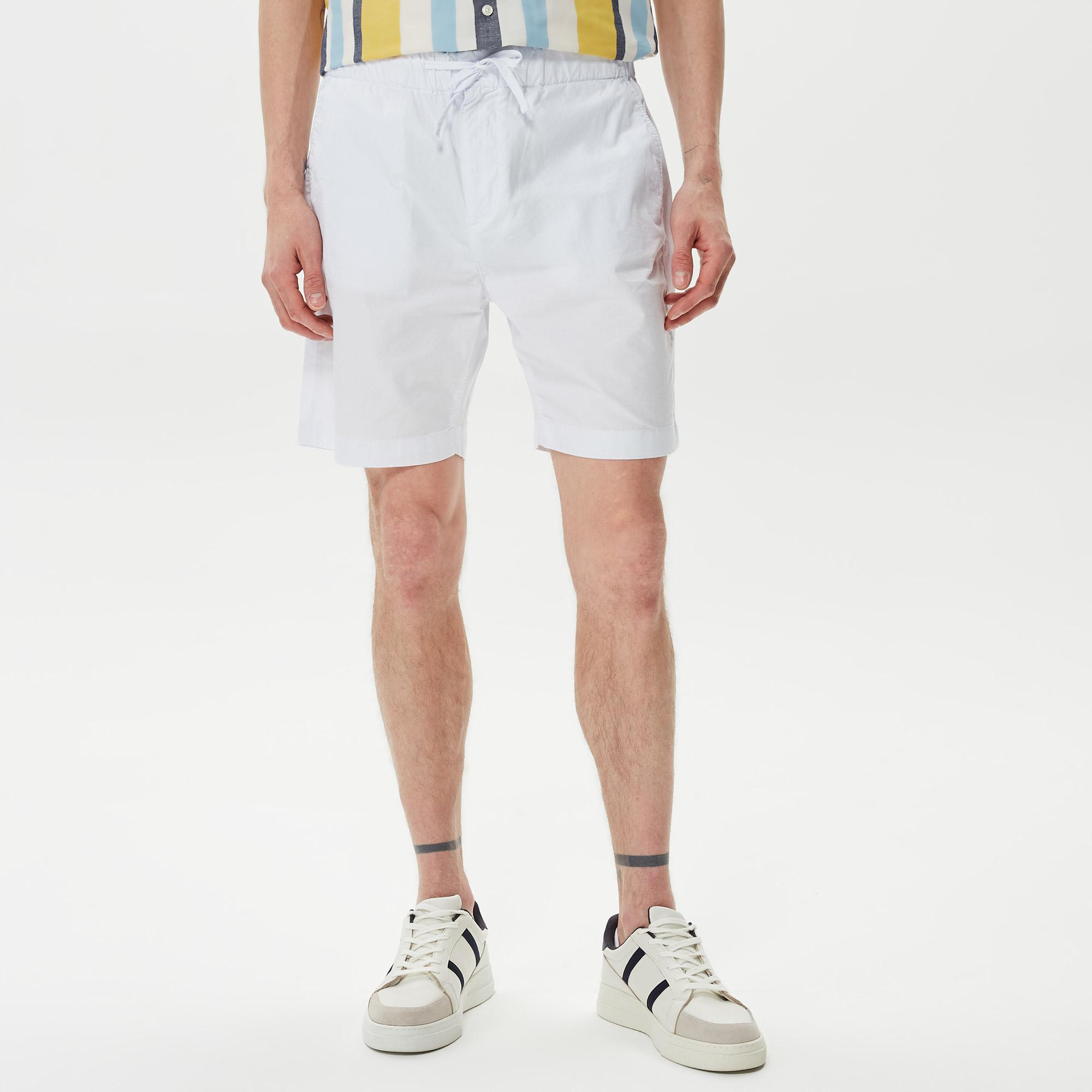 Nautica Erkek Beyaz Bermuda
