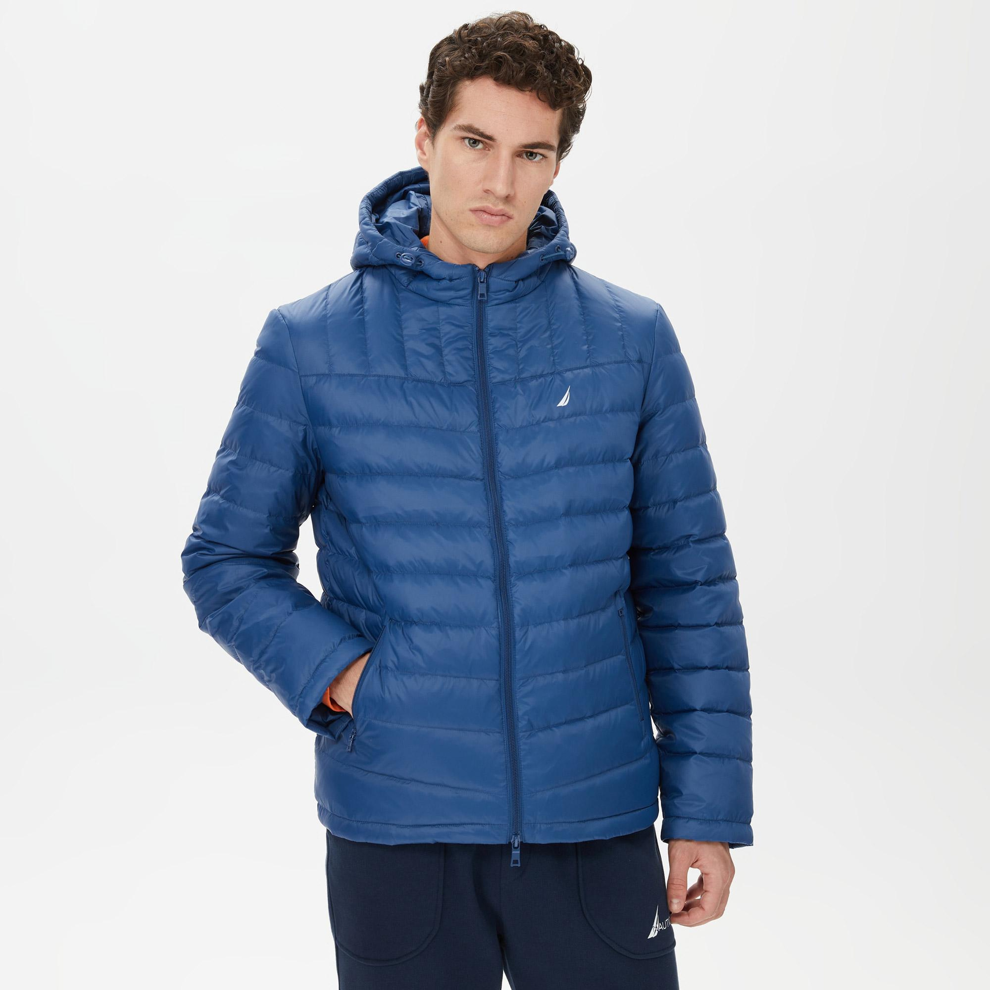 Nautica Erkek Mavi Standart Fit Mont