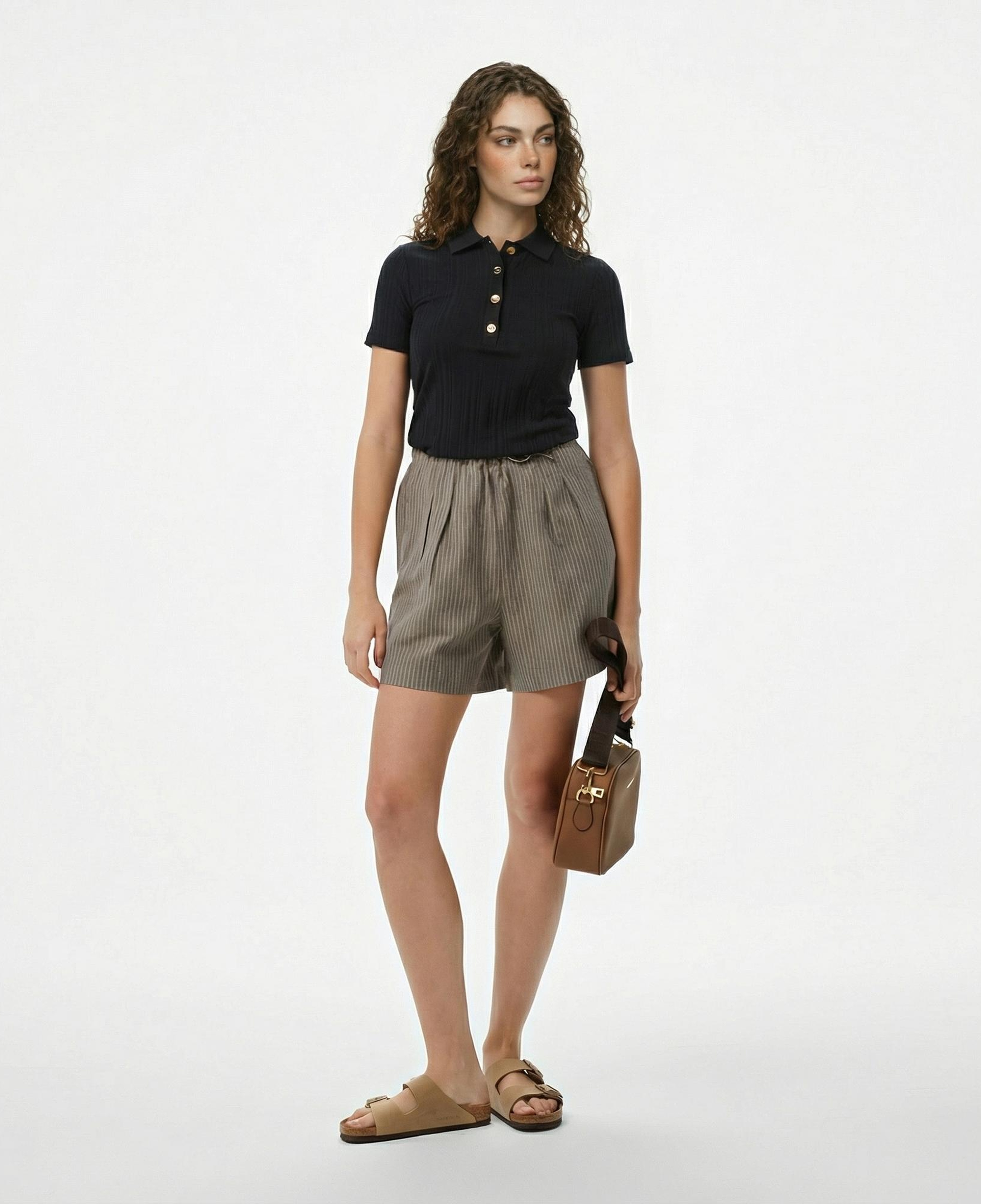 Nautica Kadın Siyah Regular Fit Polo