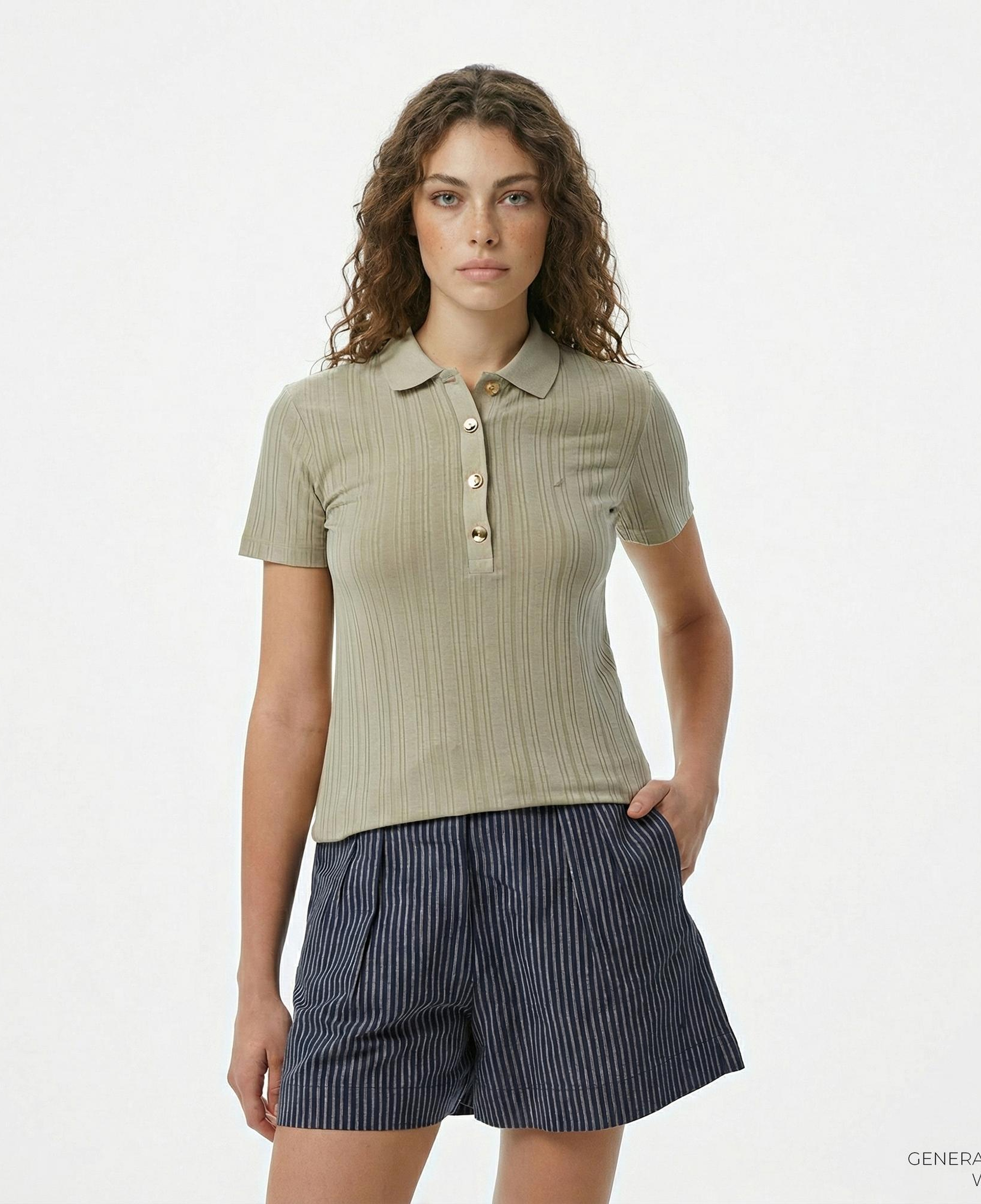 Nautica Kadın Yeşil Regular Fit Polo