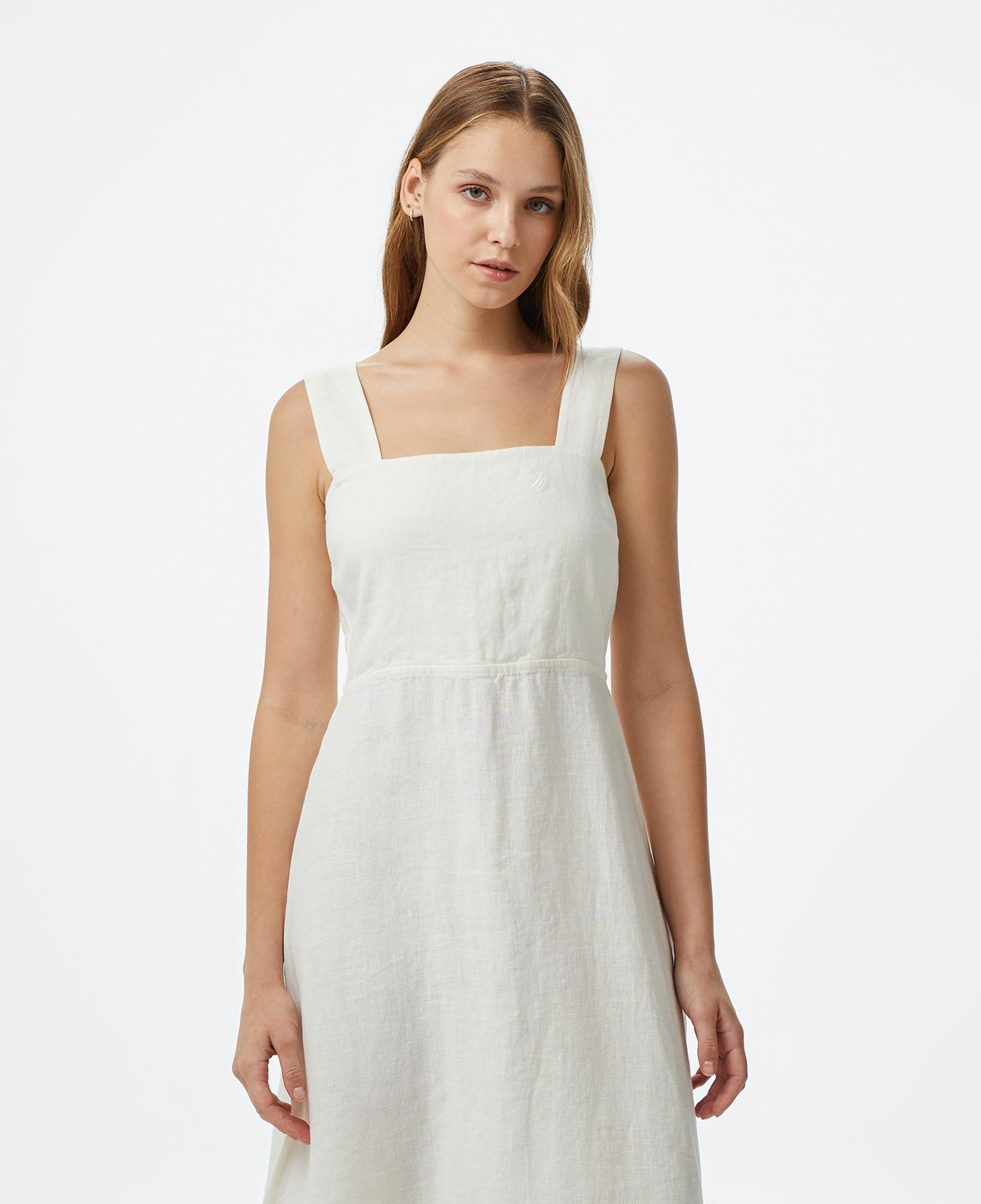 Nautica Kadın Beyaz Regular Fit Elbise