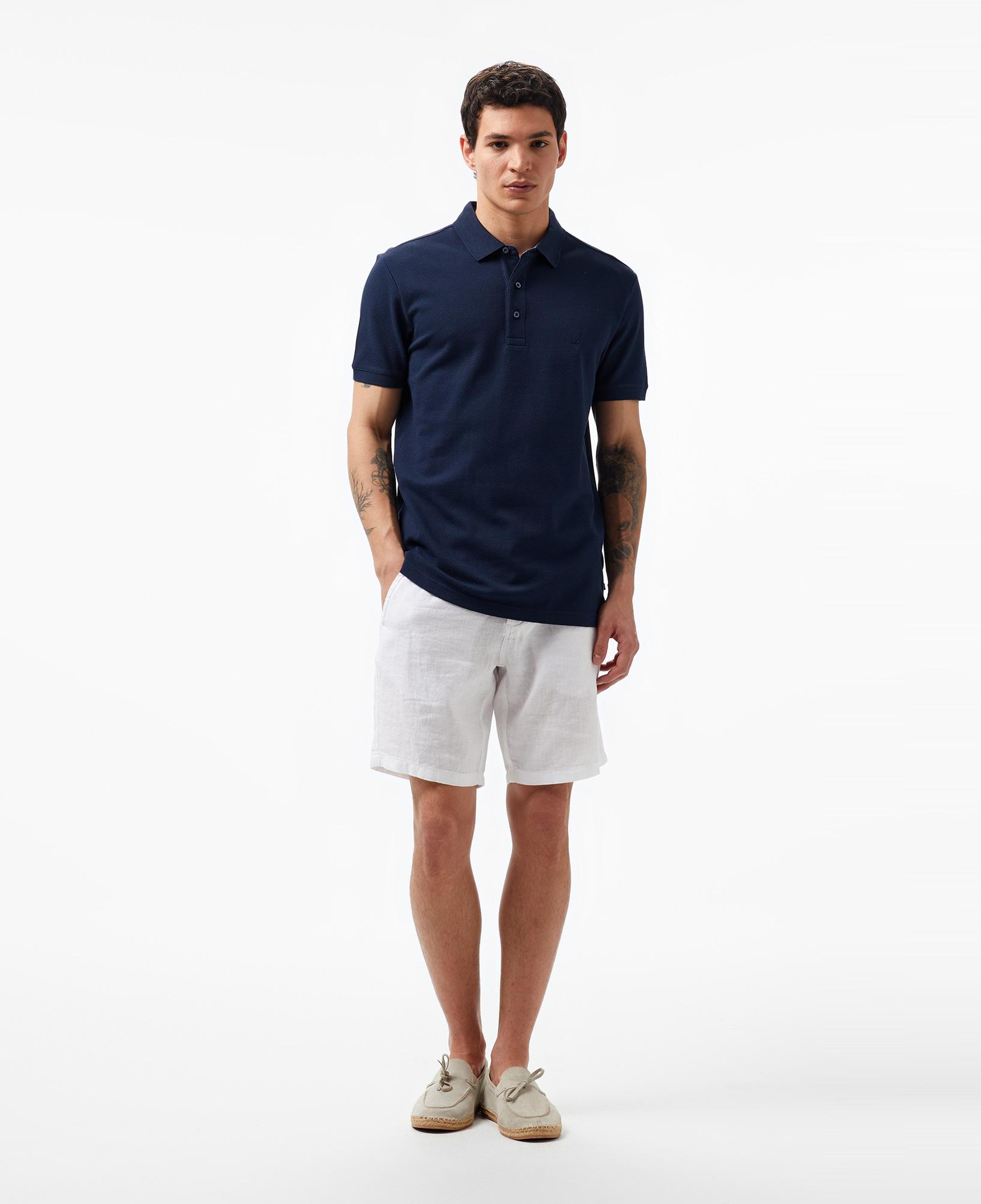 Nautica Erkek Lacivert Slim Fit Kısa Kollu Polo Yaka T-Shirt