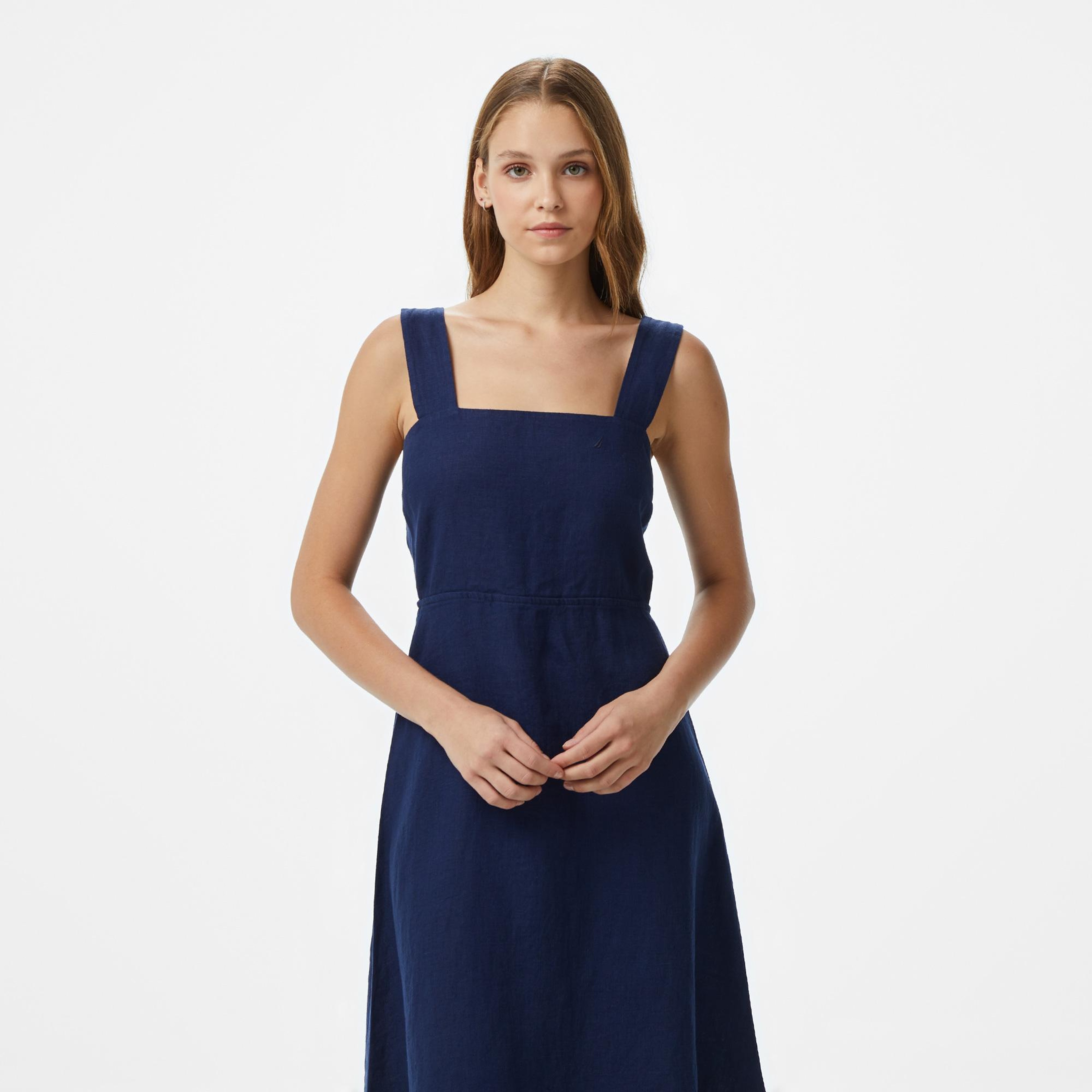 Nautica Kadın Lacivert Regular Fit Elbise