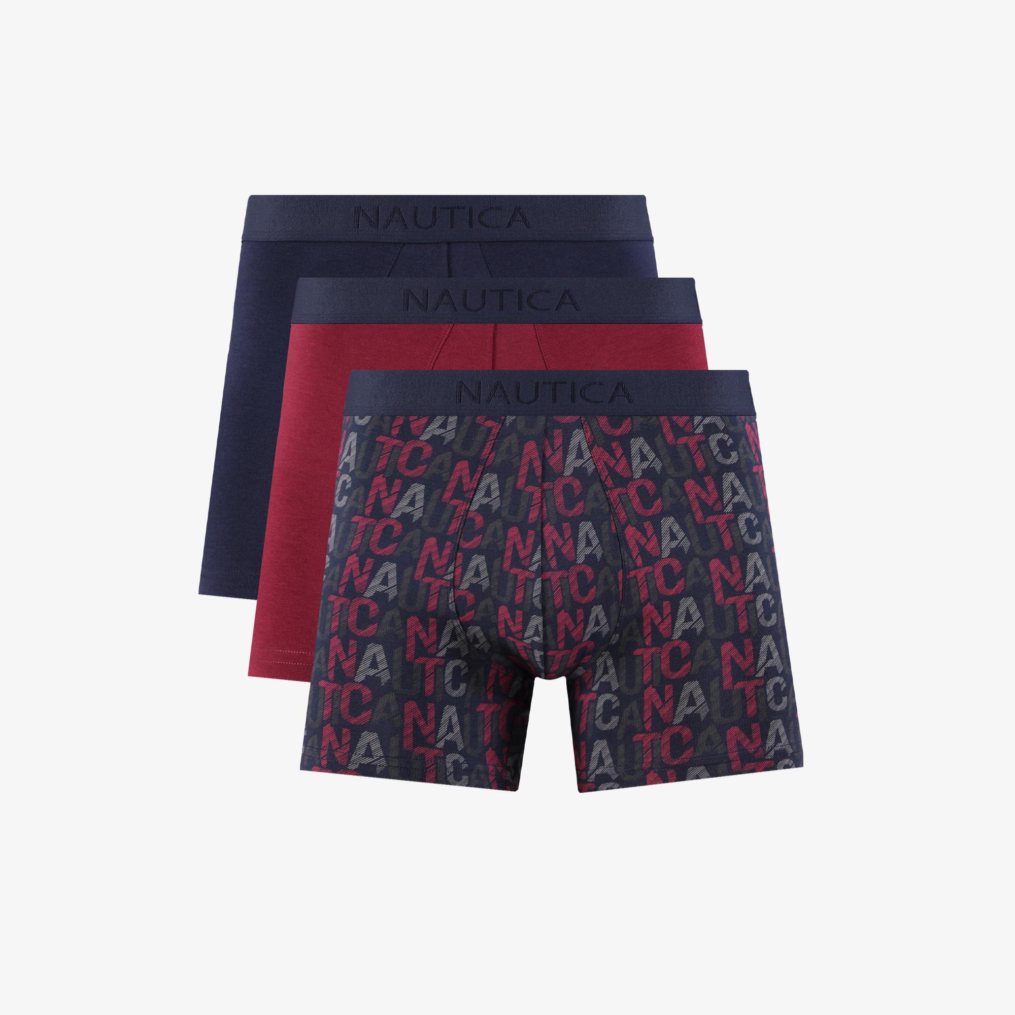 Nautica Erkek Lacivert Standart Fit 3'lü Boxer