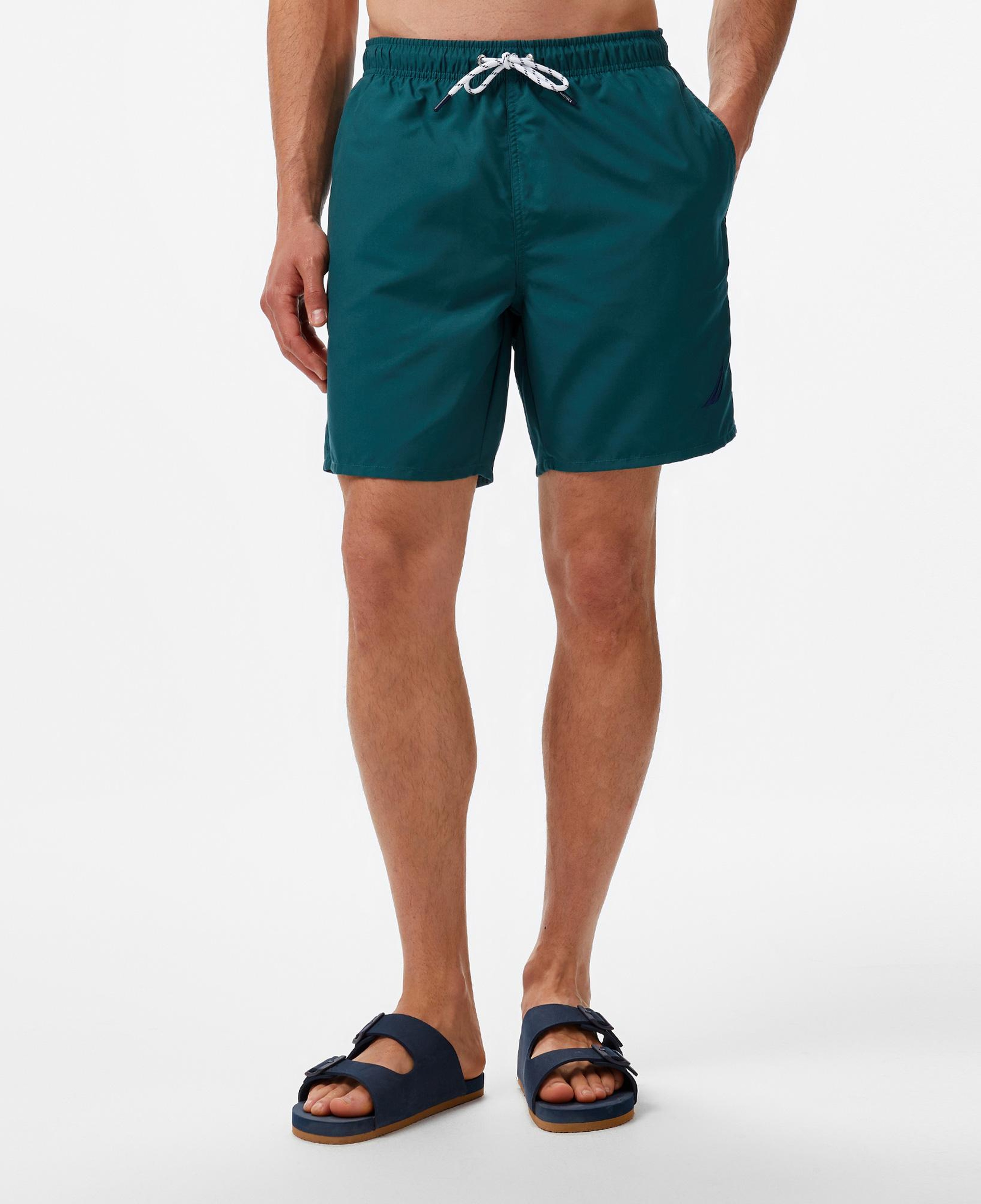 Nautica Erkek Yeşil Regular Fit Deniz Şortu