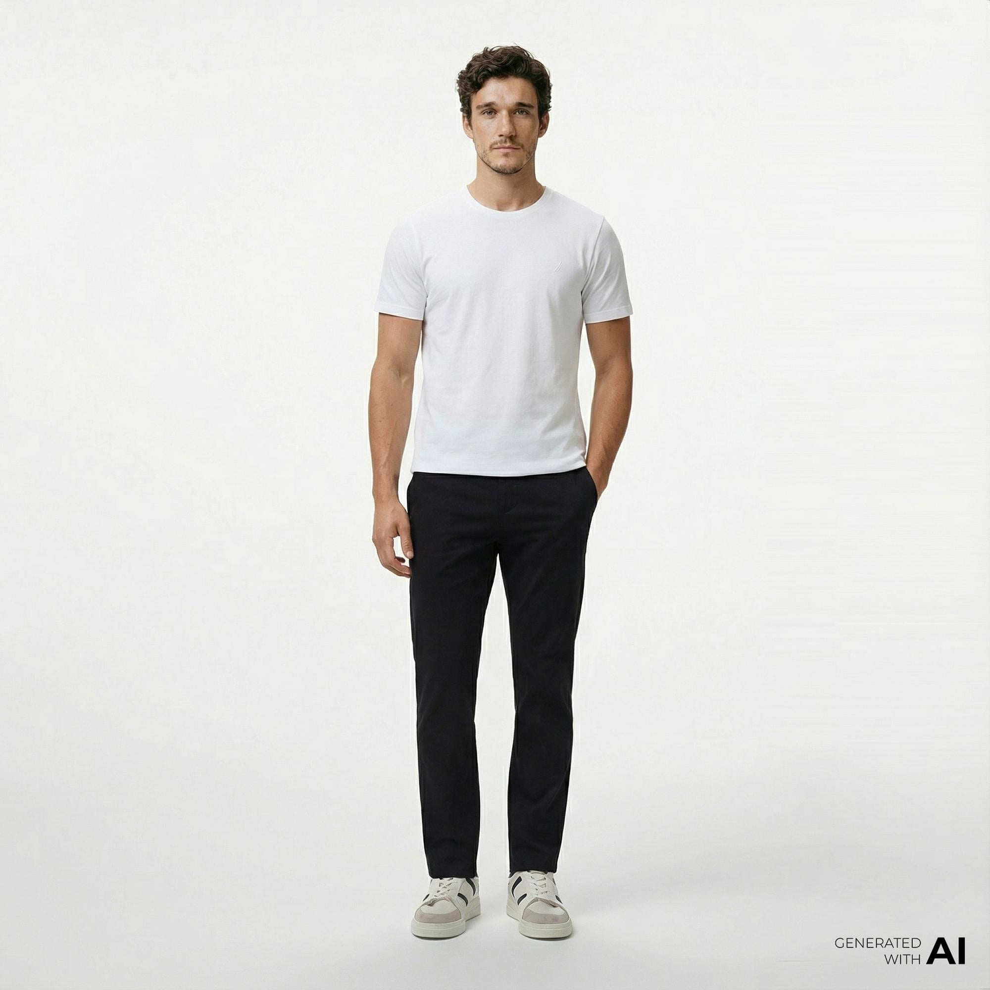 Nautica Erkek Siyah Slim Fit Pantolon