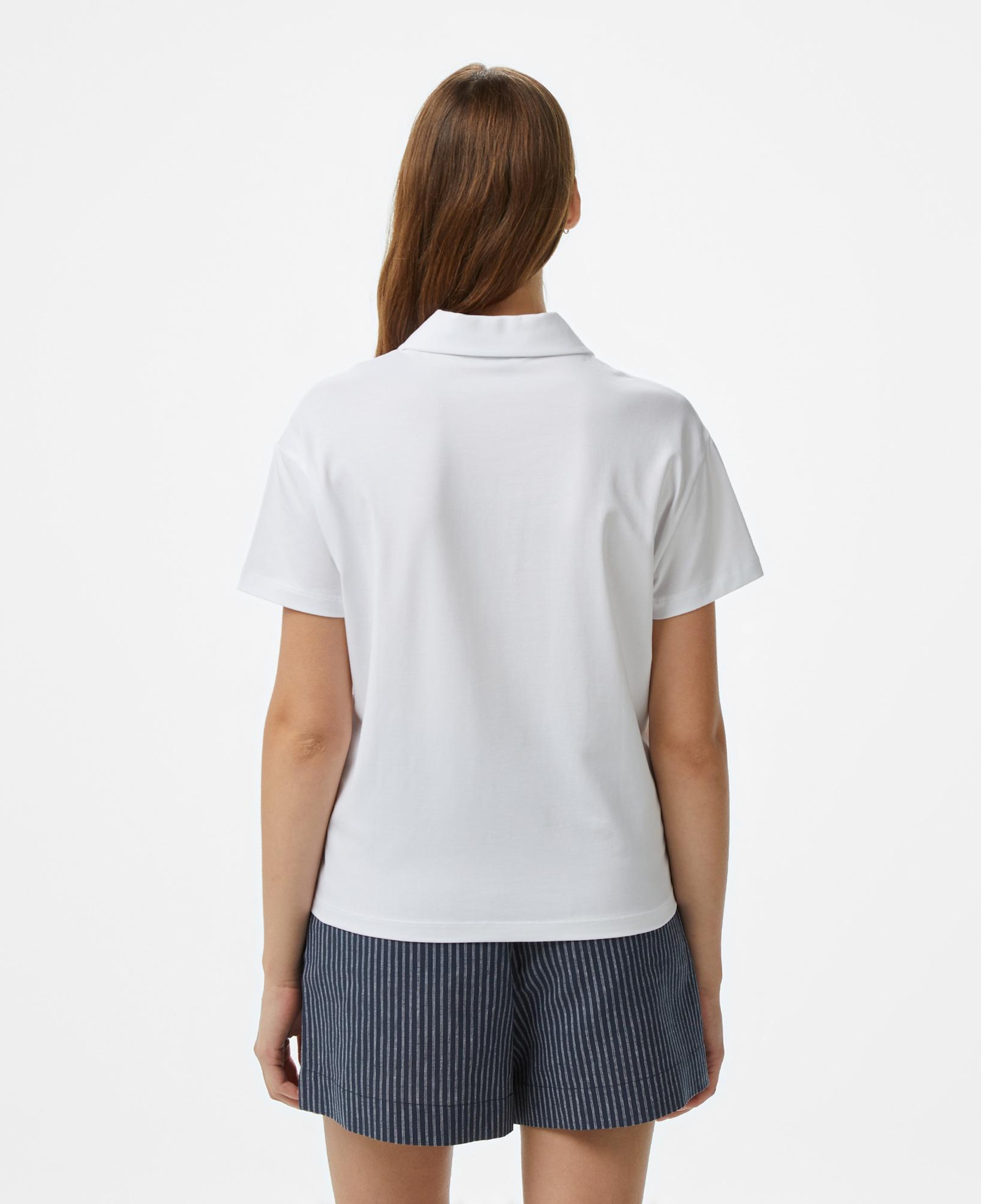 Nautica Kadın Beyaz Regular Fit Polo Yaka T-Shirt