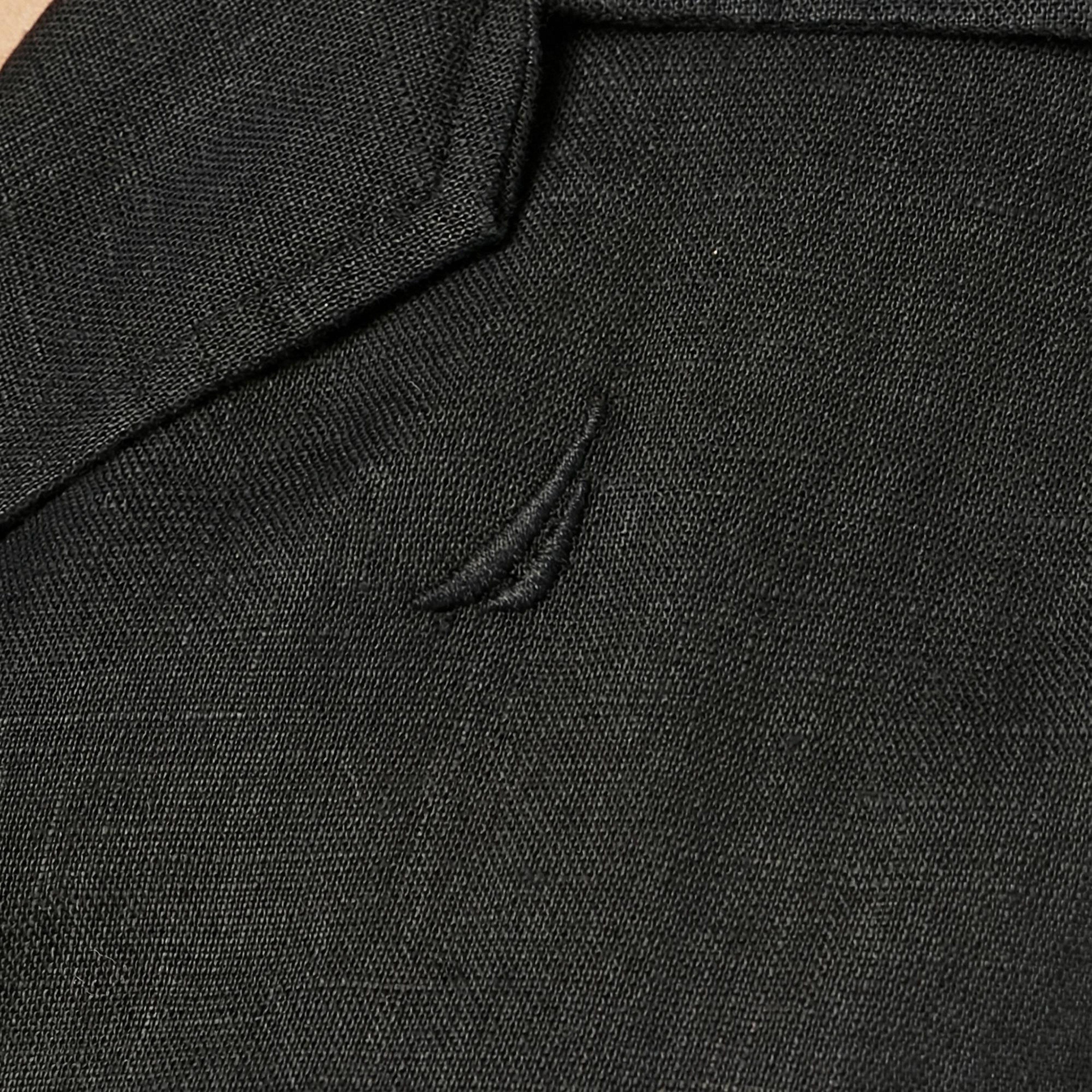 Nautica Kadın Siyah Regular Fit Keten Gömlek