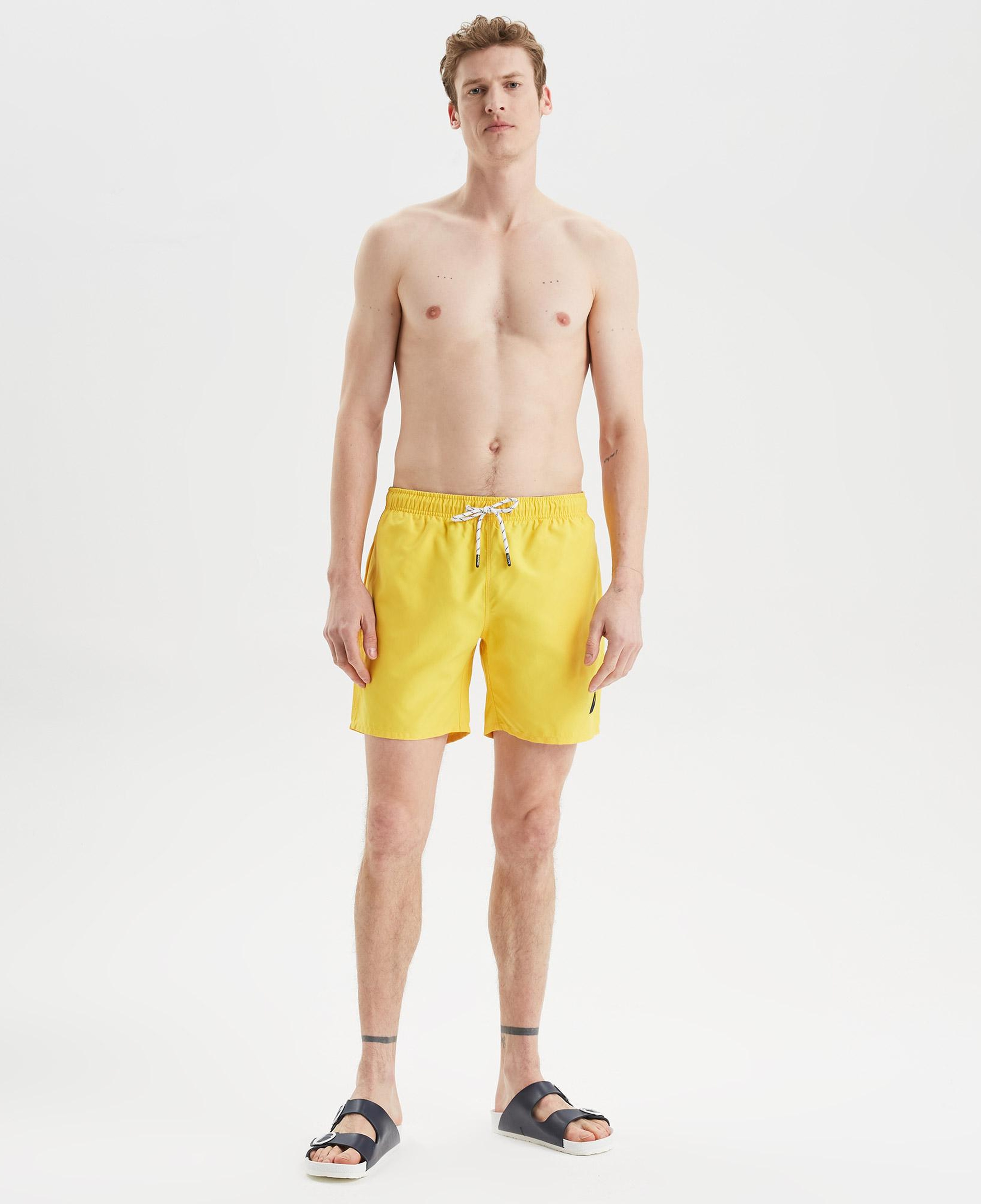 Nautica Erkek Sarı Regular Fit Deniz Şortu
