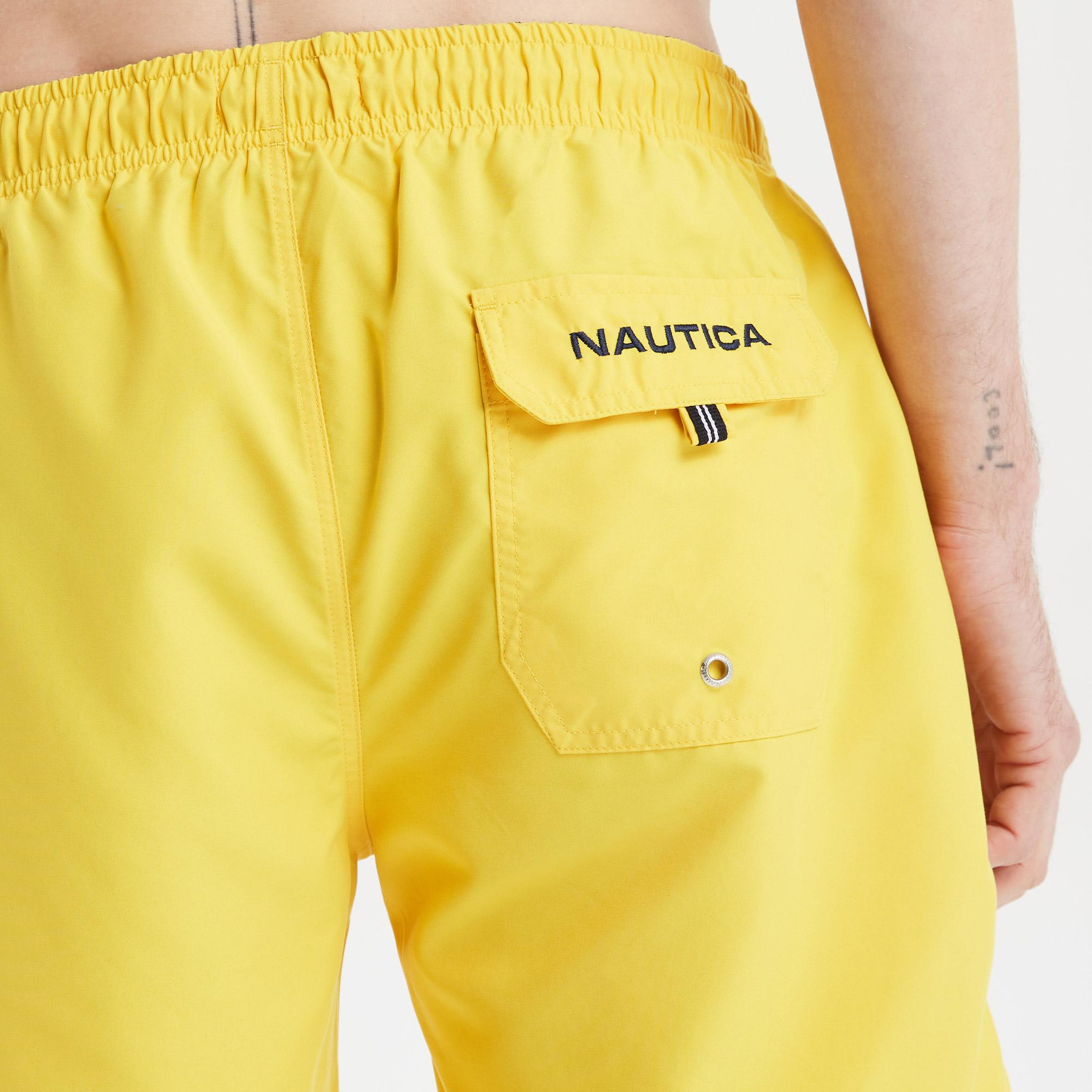 Nautica Erkek Sarı Regular Fit Deniz Şortu