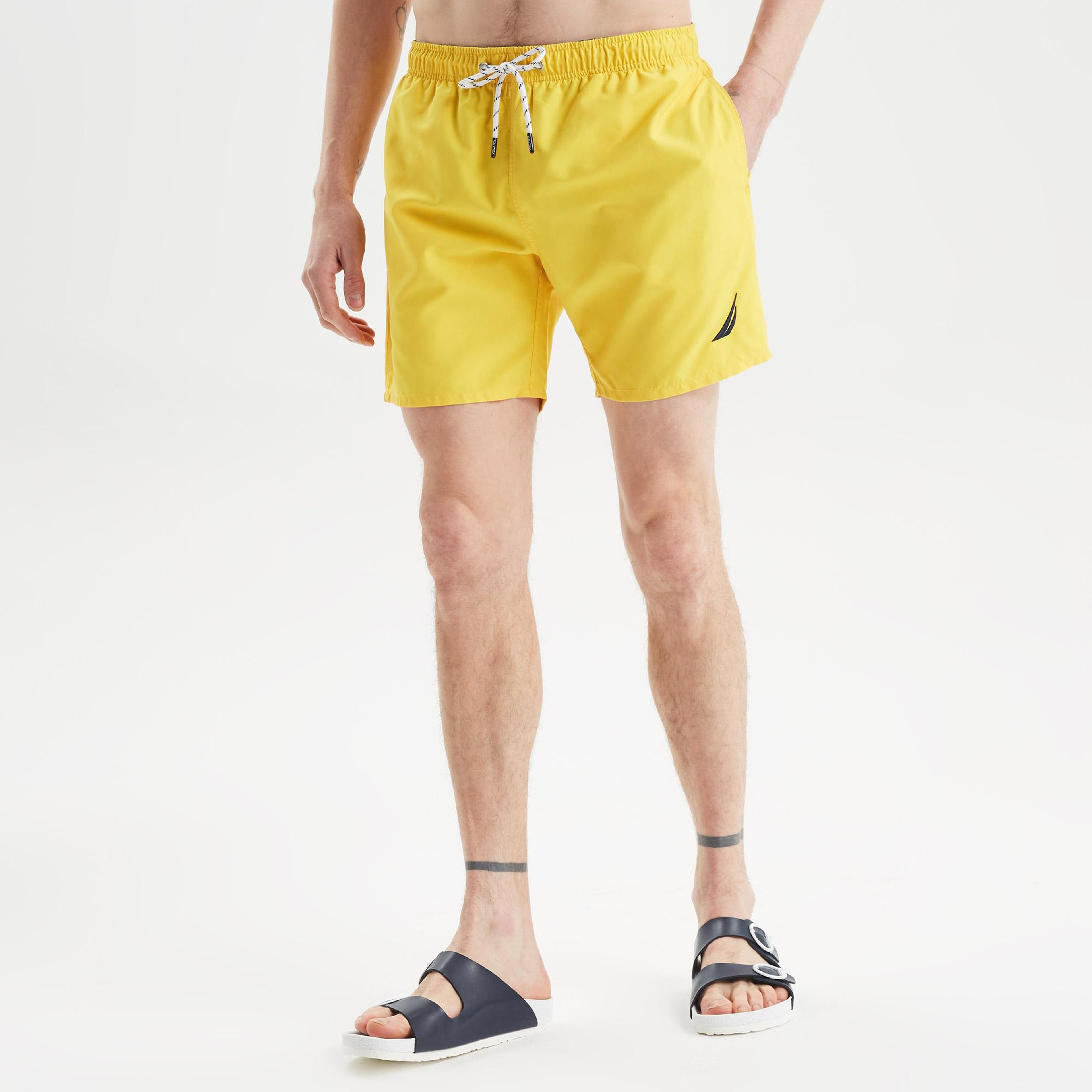 Nautica Erkek Sarı Regular Fit Deniz Şortu