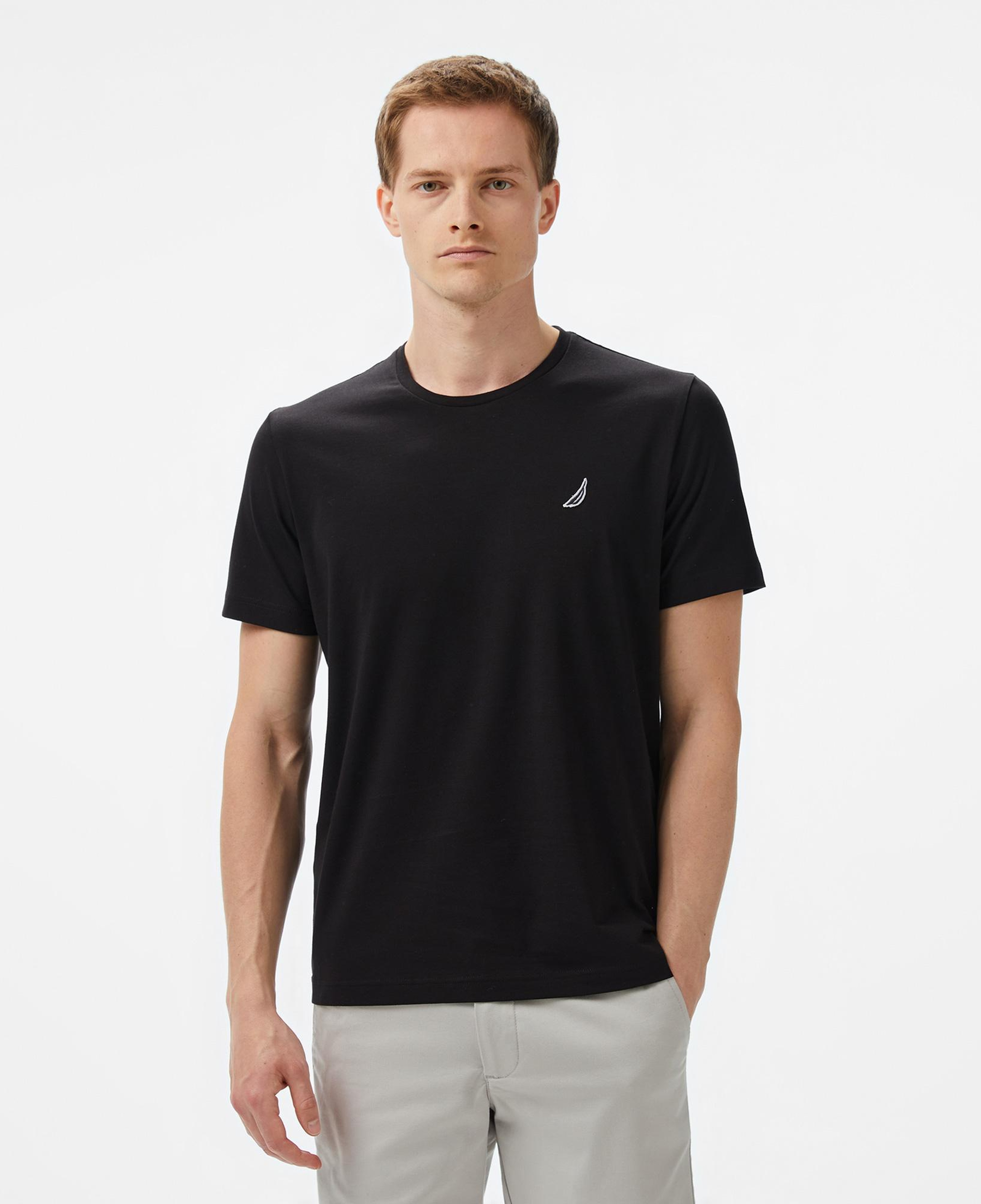 Nautica Erkek Siyah Regular Fit T-Shirt