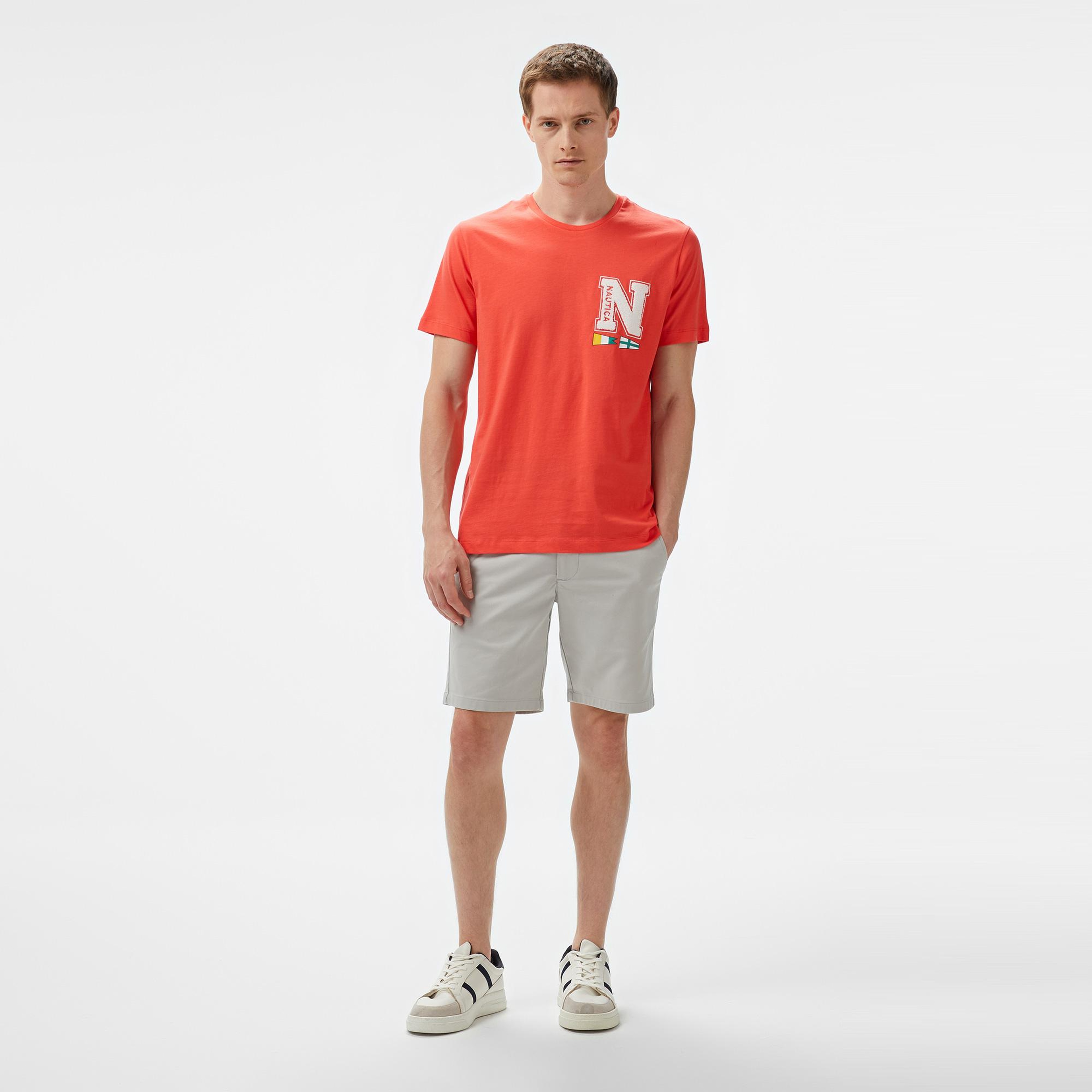 Nautica Erkek Kırmızı Regular Fit T-Shirt
