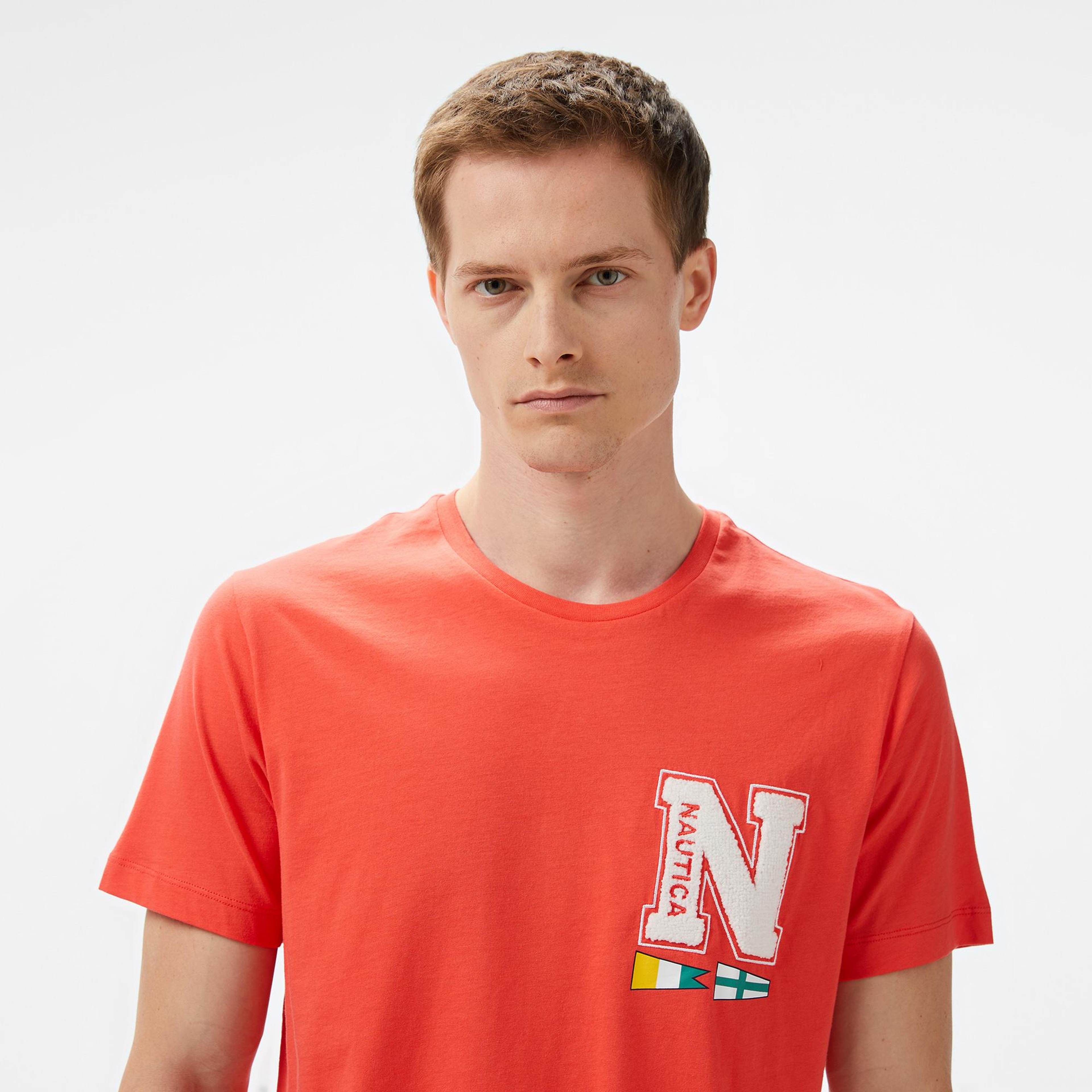 Nautica Erkek Kırmızı Regular Fit T-Shirt