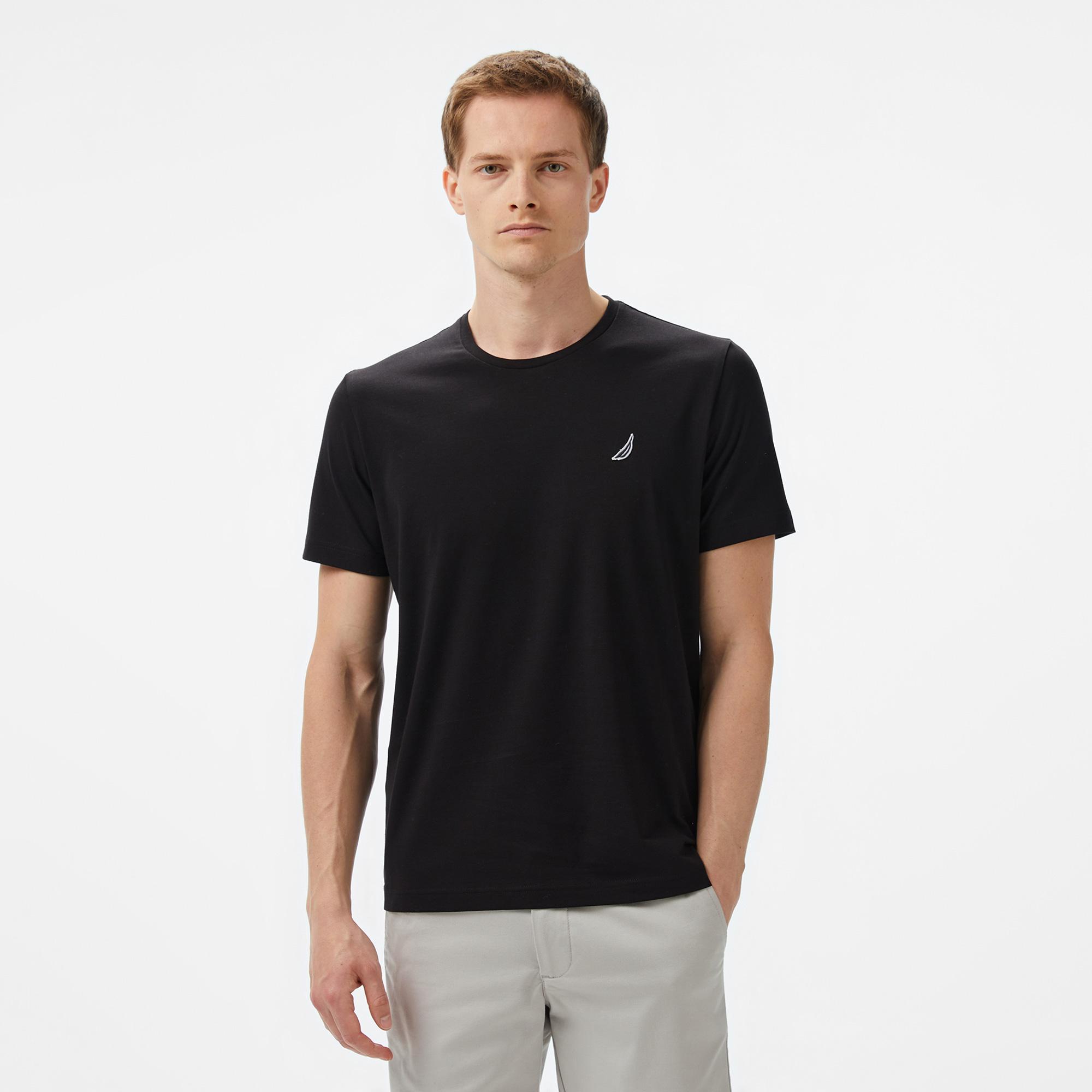 Nautica Erkek Siyah Regular Fit T-Shirt