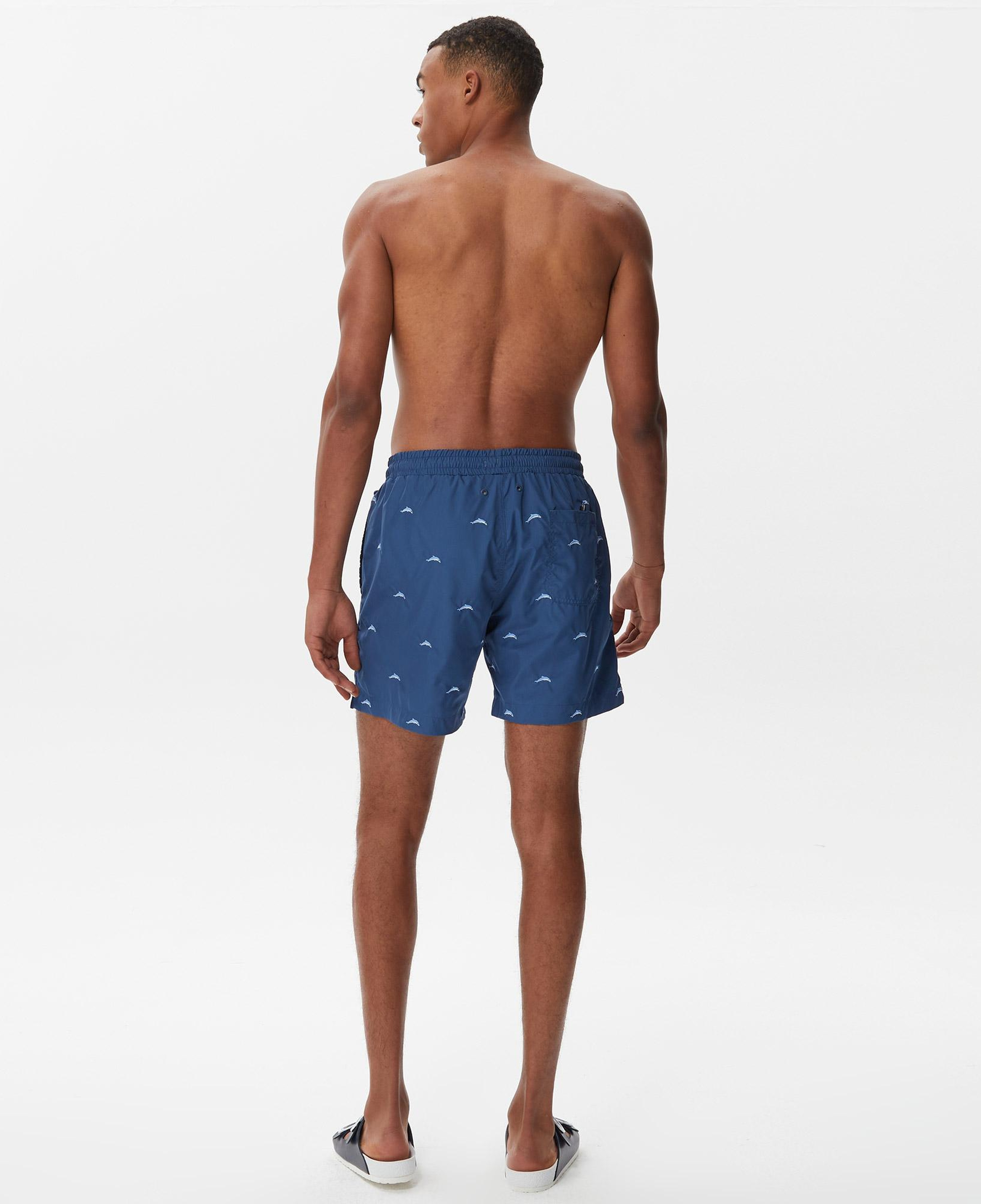 Nautica Erkek Mavi Desenli Deniz Şortu