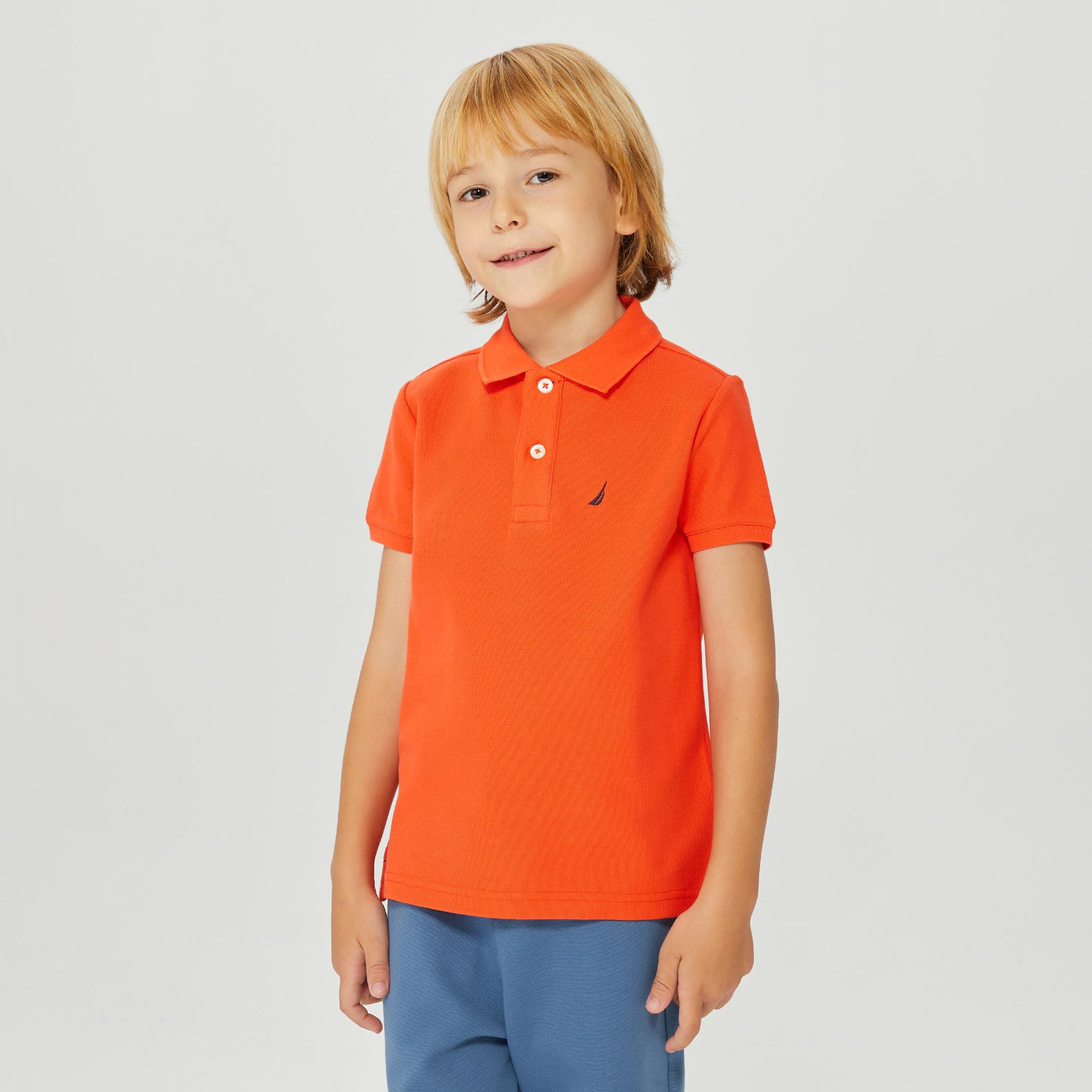 Nautica Erkek Çocuk Turuncu Regular Fit Polo Yaka T-Shirt