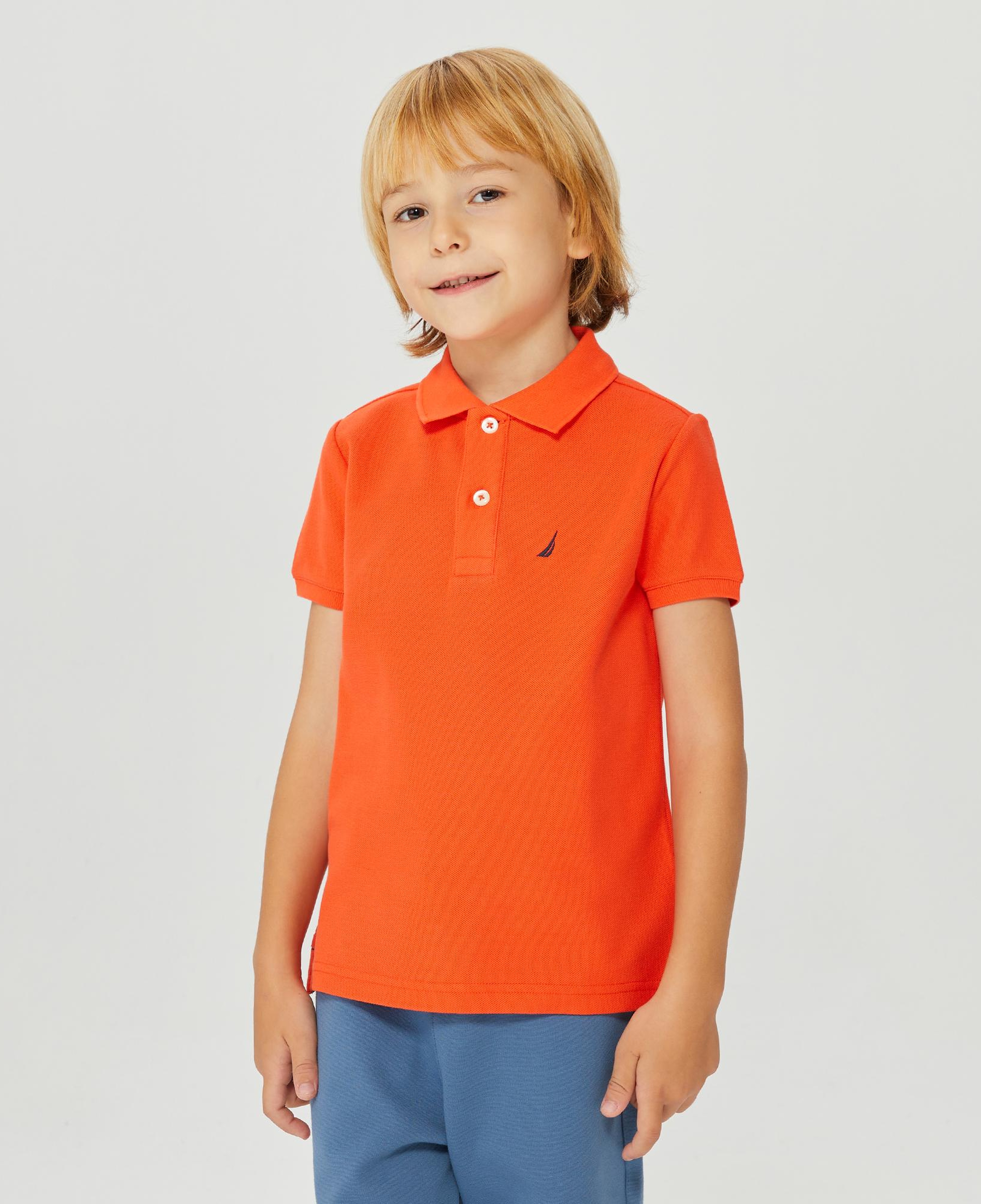 Nautica Erkek Çocuk Turuncu Regular Fit Polo Yaka T-Shirt