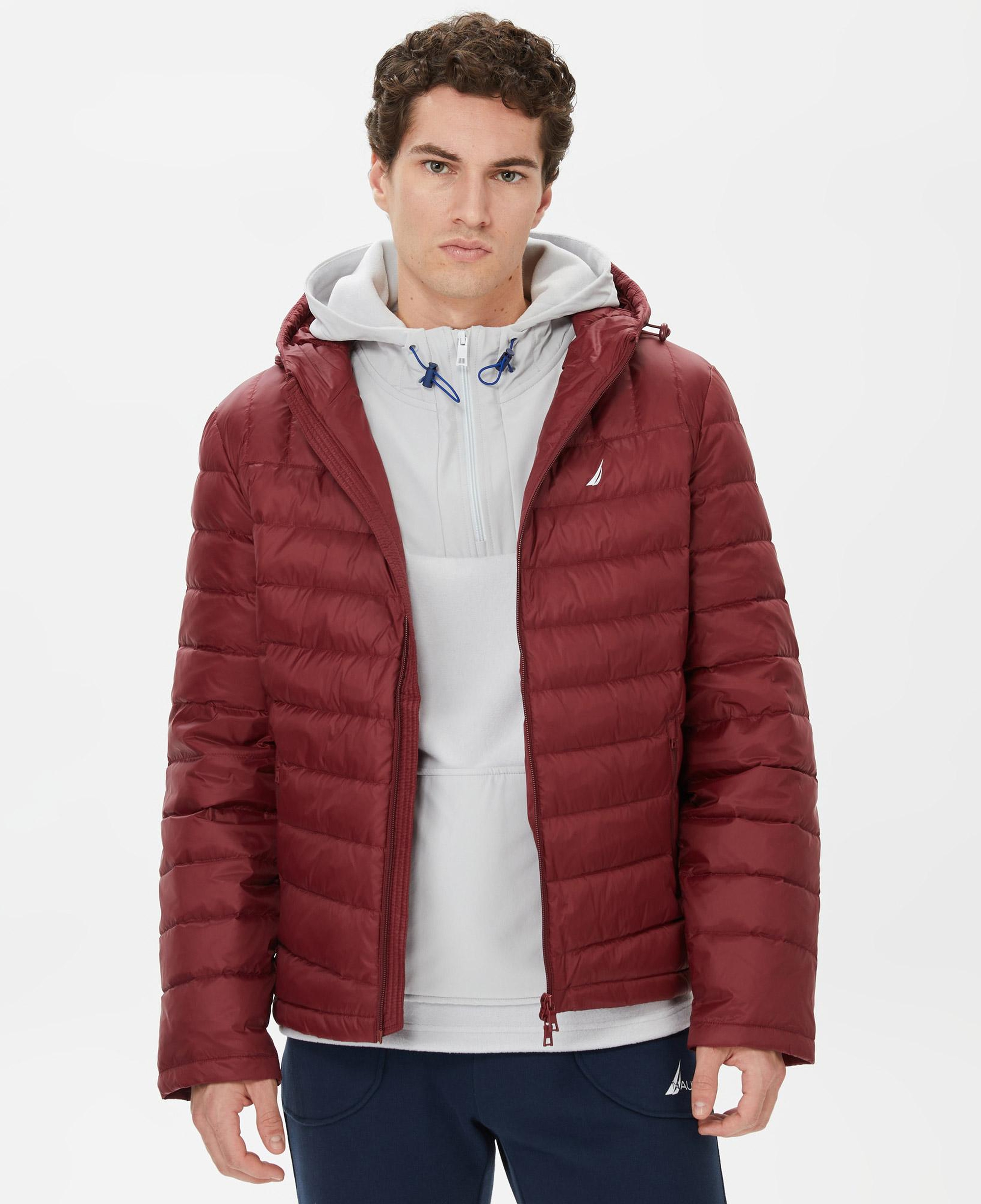 Nautica Erkek Bordo Standart Fit Mont