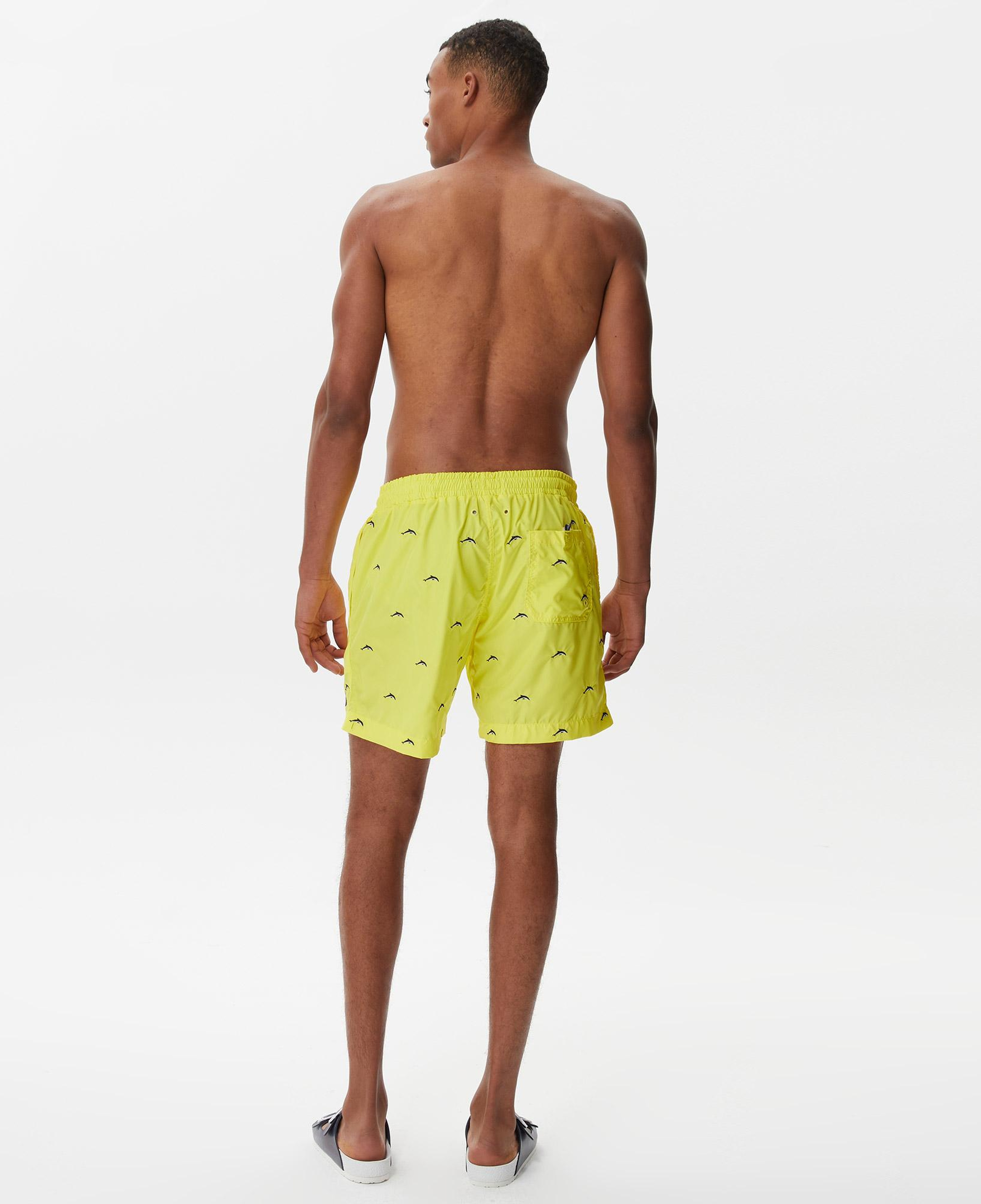 Nautica Erkek Sarı Desenli Deniz Şortu