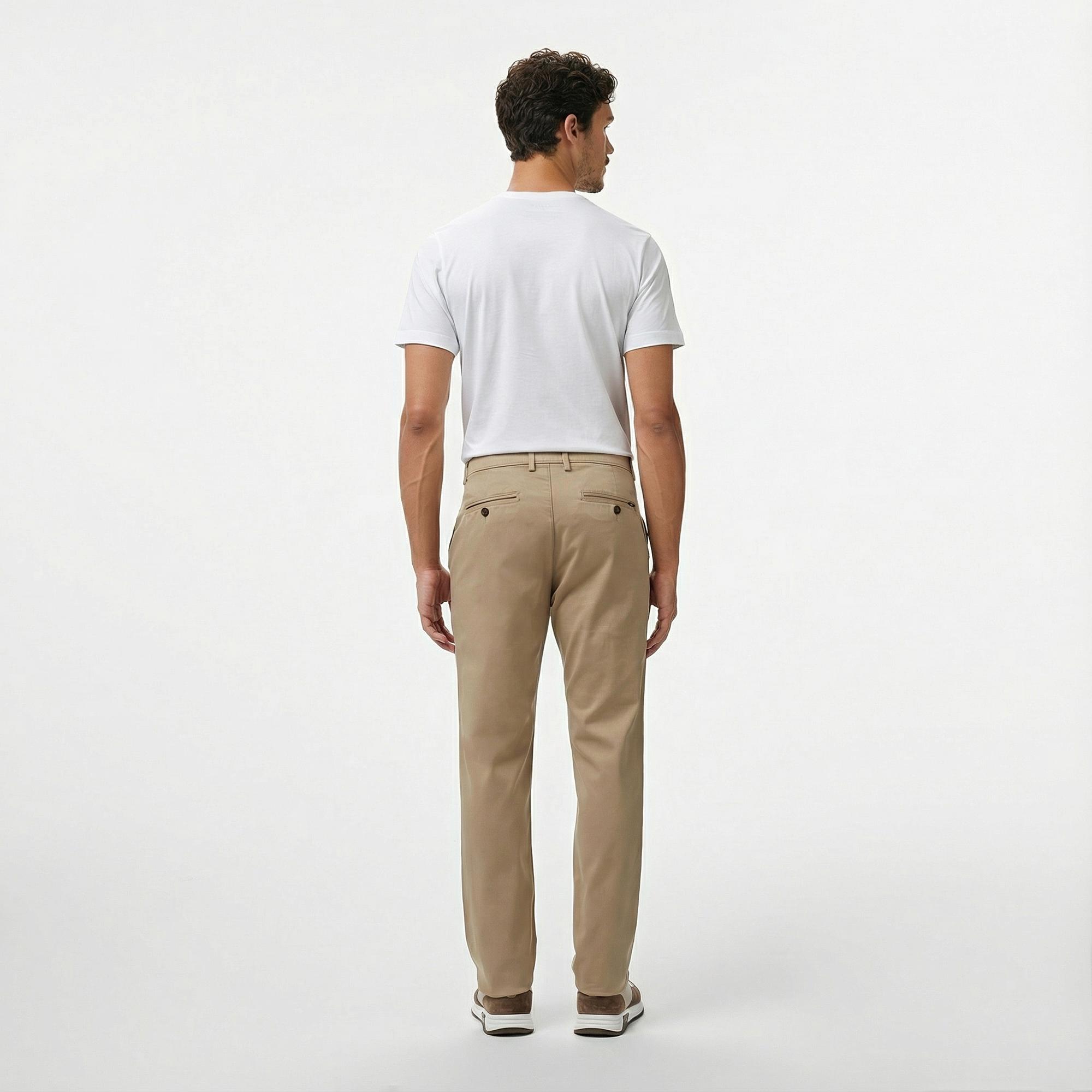 Nautica Erkek Bej Slim Fit Pantolon