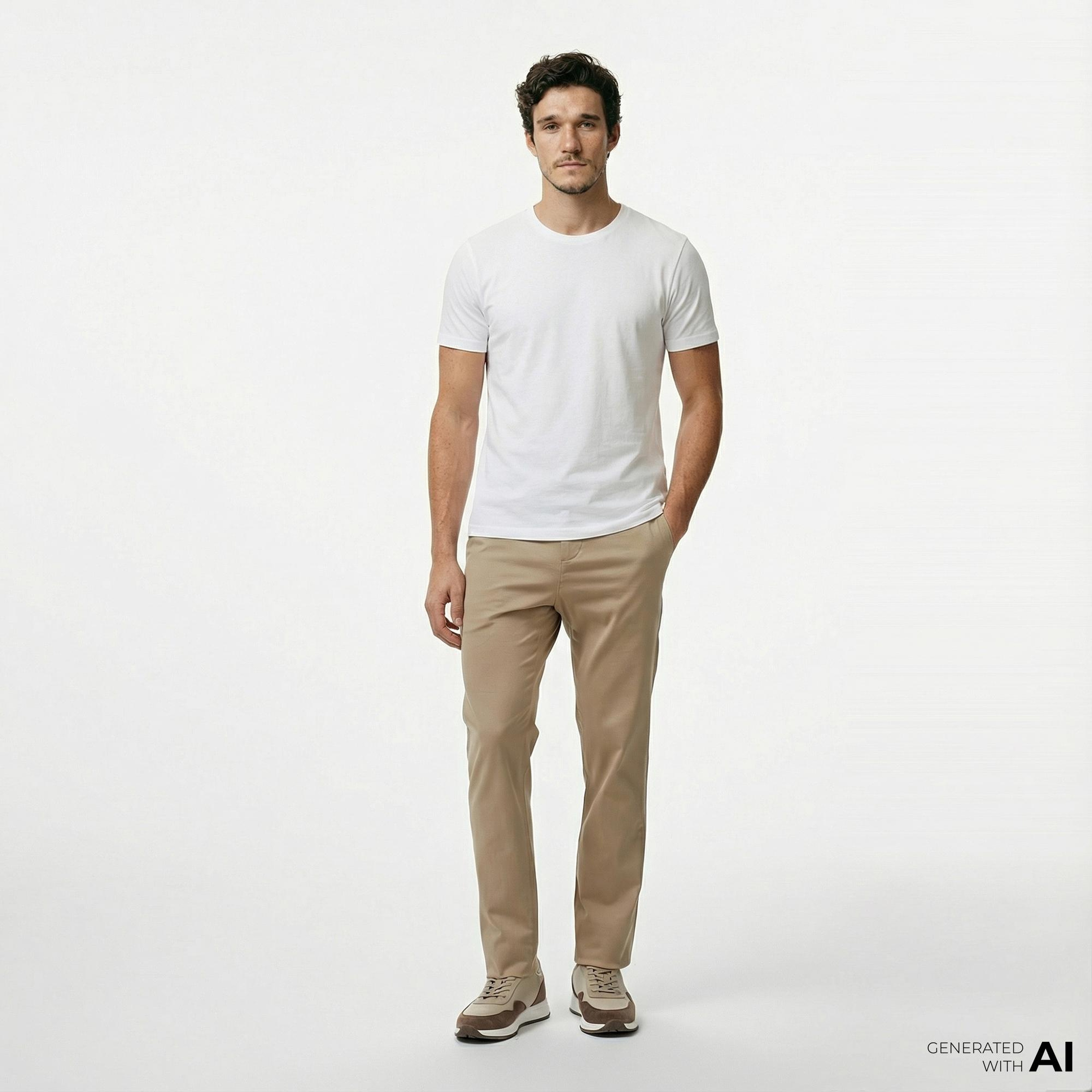 Nautica Erkek Bej Slim Fit Pantolon