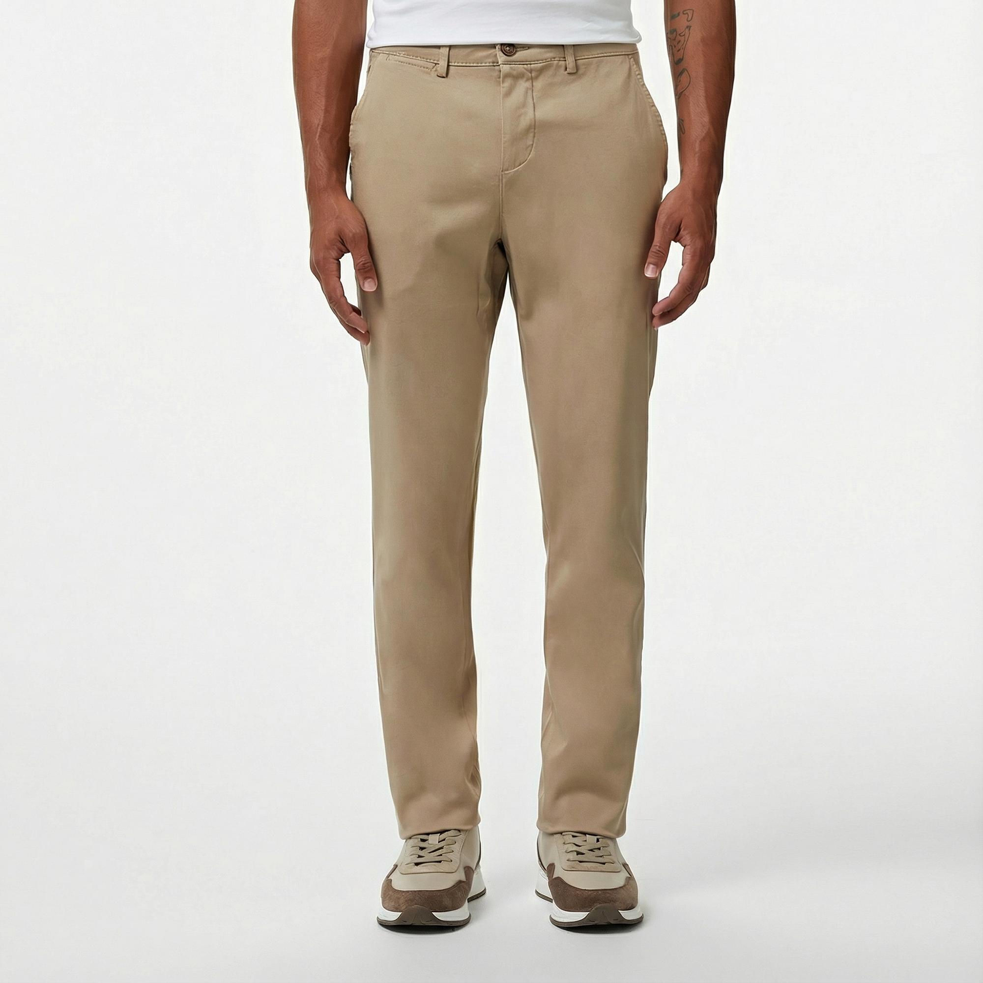 Nautica Erkek Bej Slim Fit Pantolon