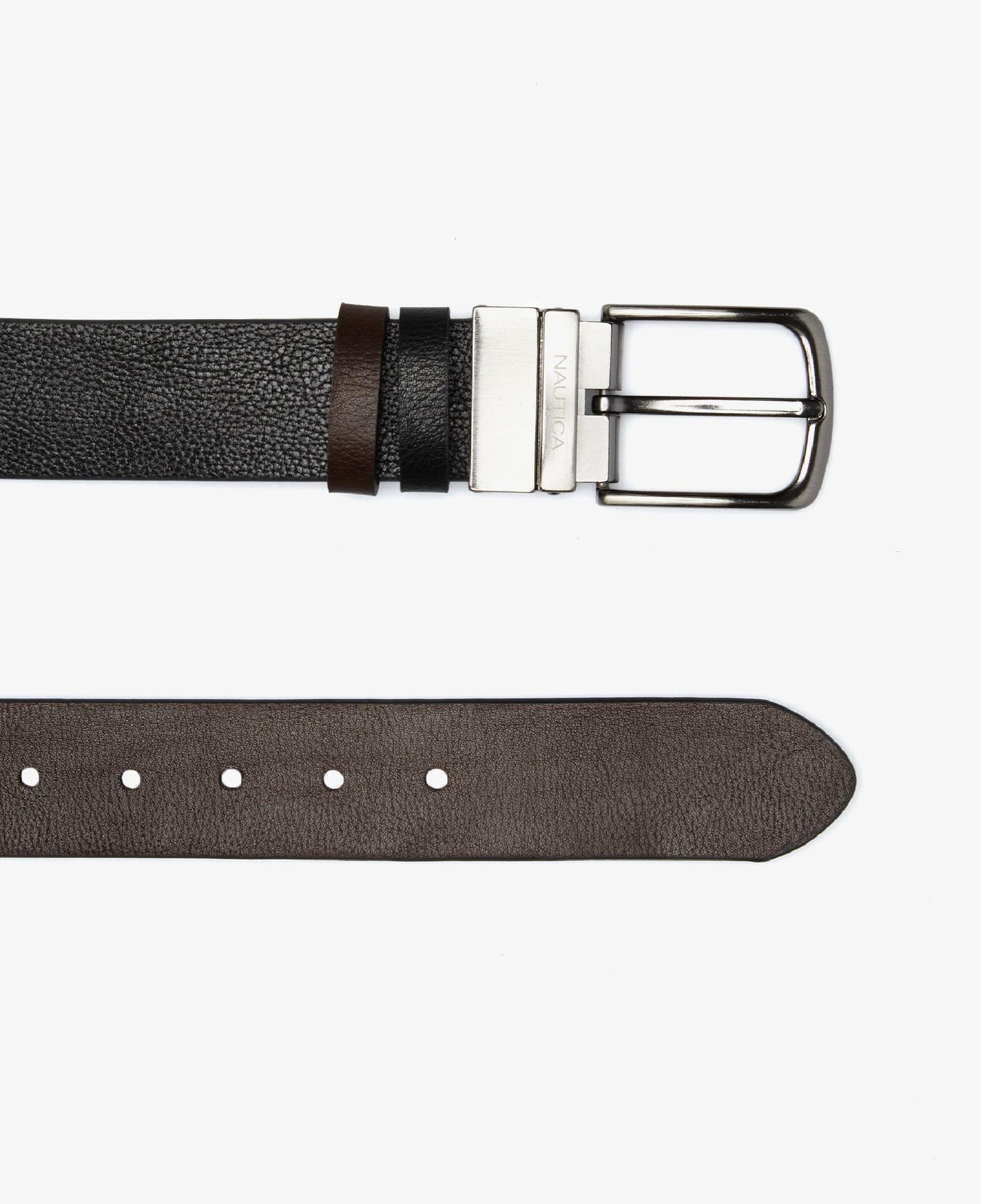 Nautica Erkek Siyah Deri Kemer