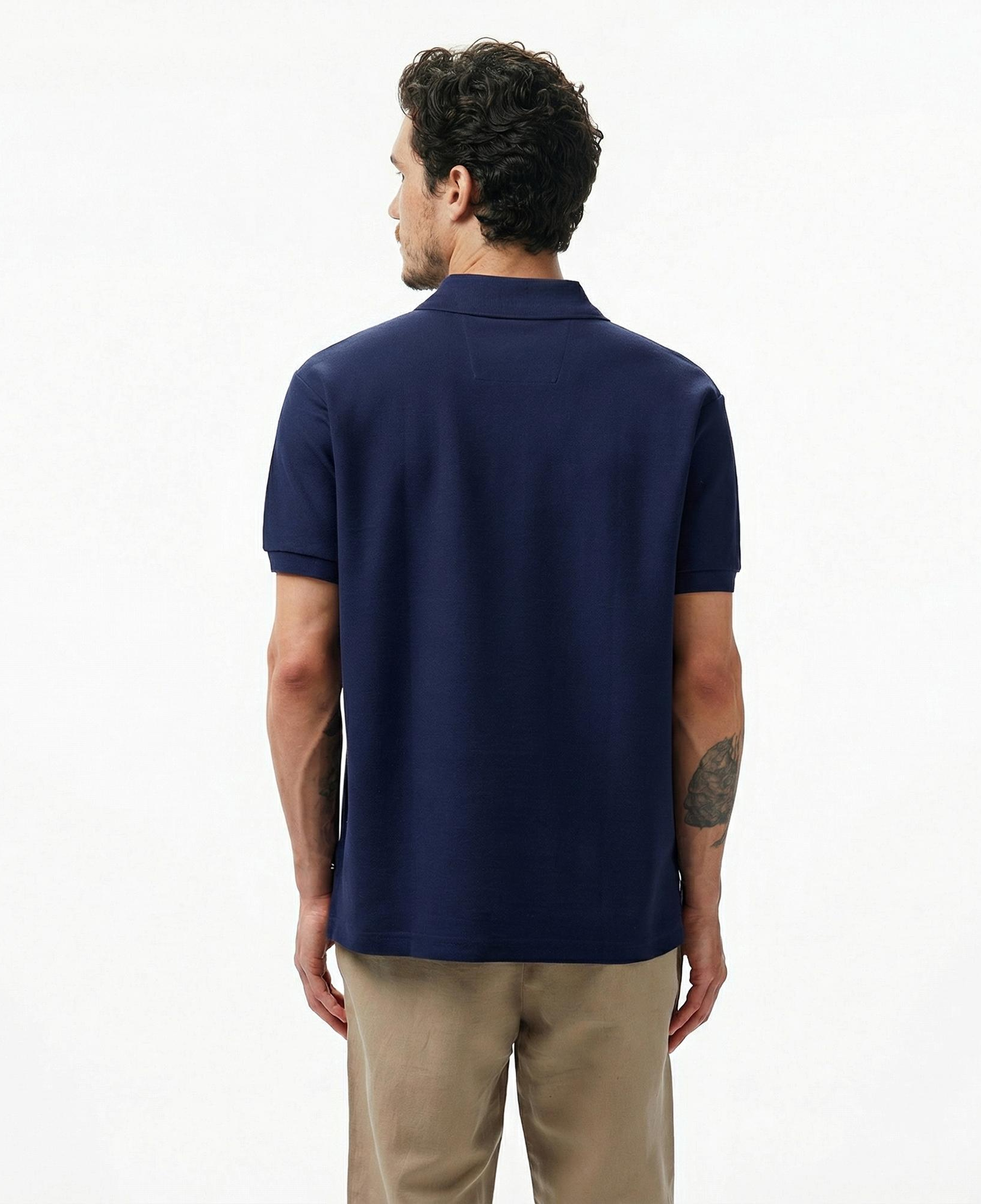 Nautica Erkek Lacivert Classic Fit Kısa Kollu Polo Yaka T-Shirt