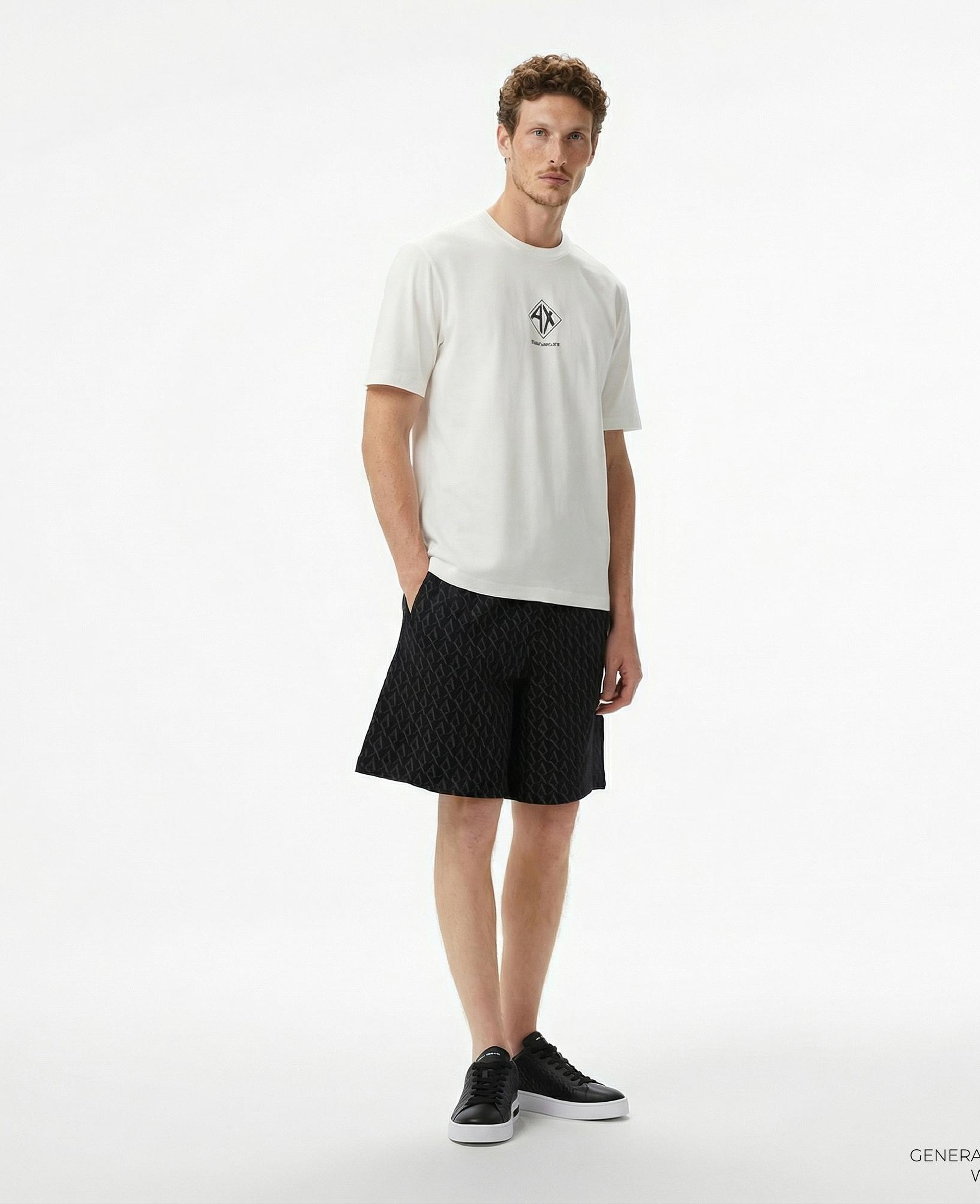 Armani Exchange Erkek Siyah Bermuda Şort