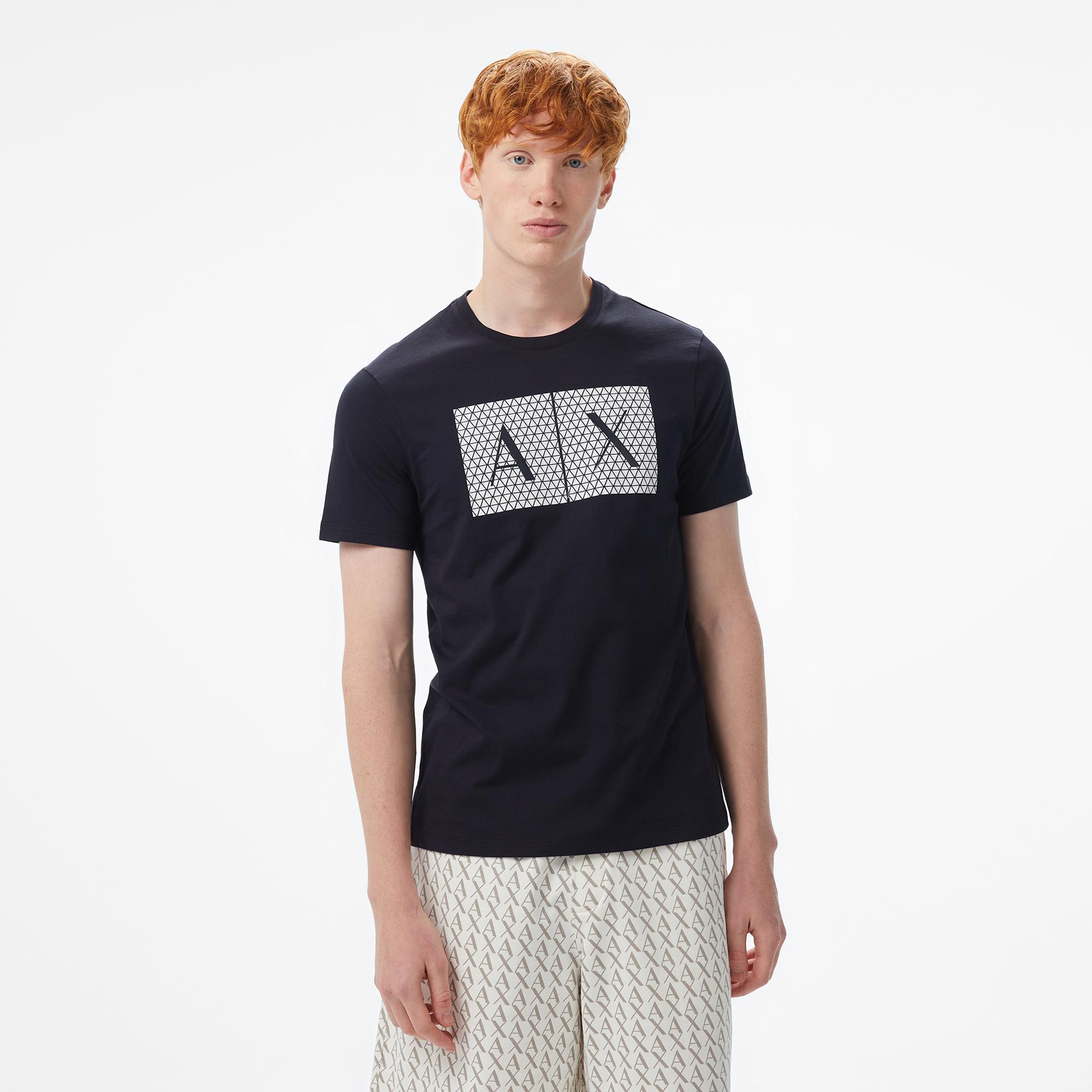 Armani Exchange Erkek Lacivert T-Shirt