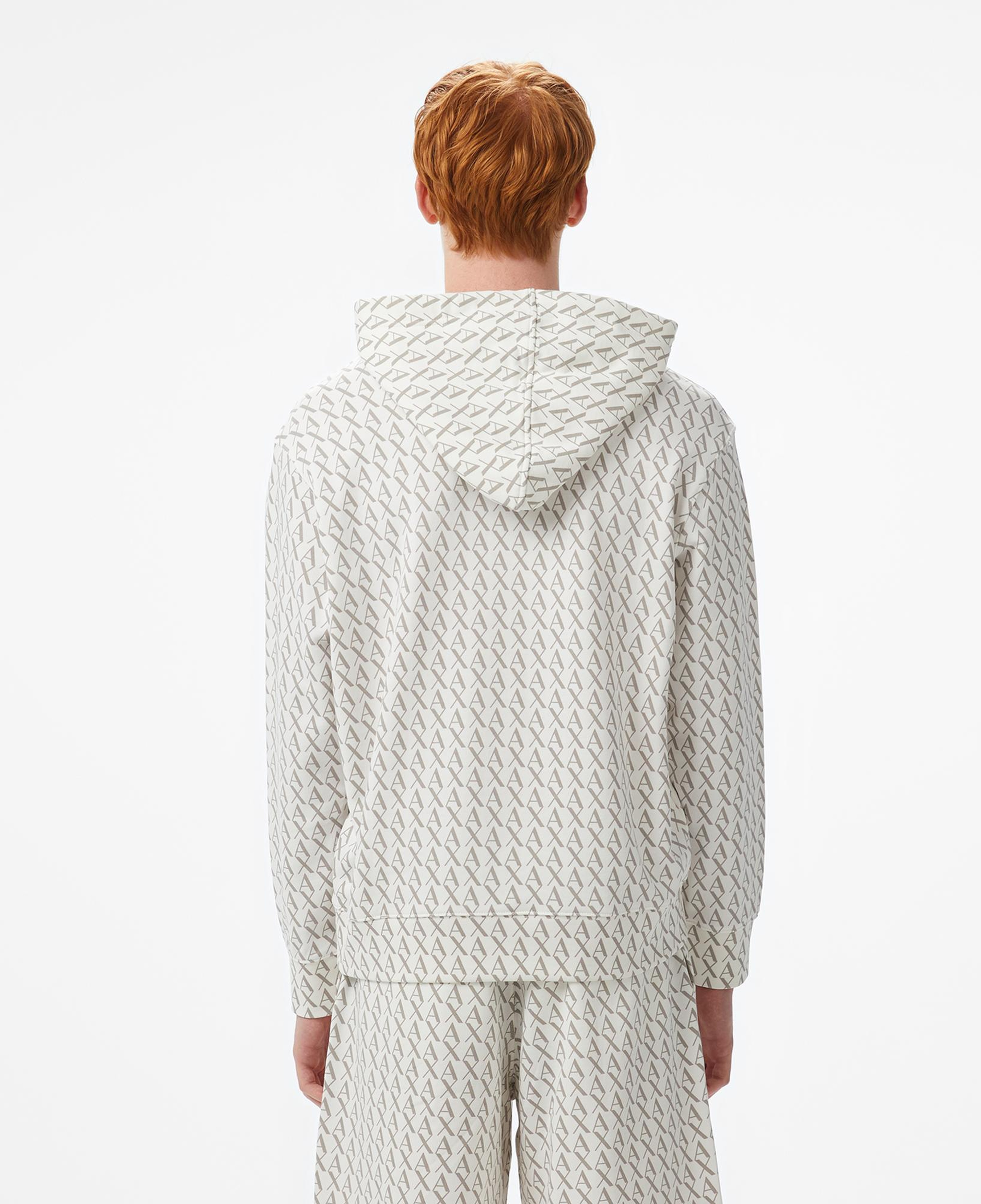 Armani Exchange Erkek Beyaz Kapüşonlu Sweatshirt