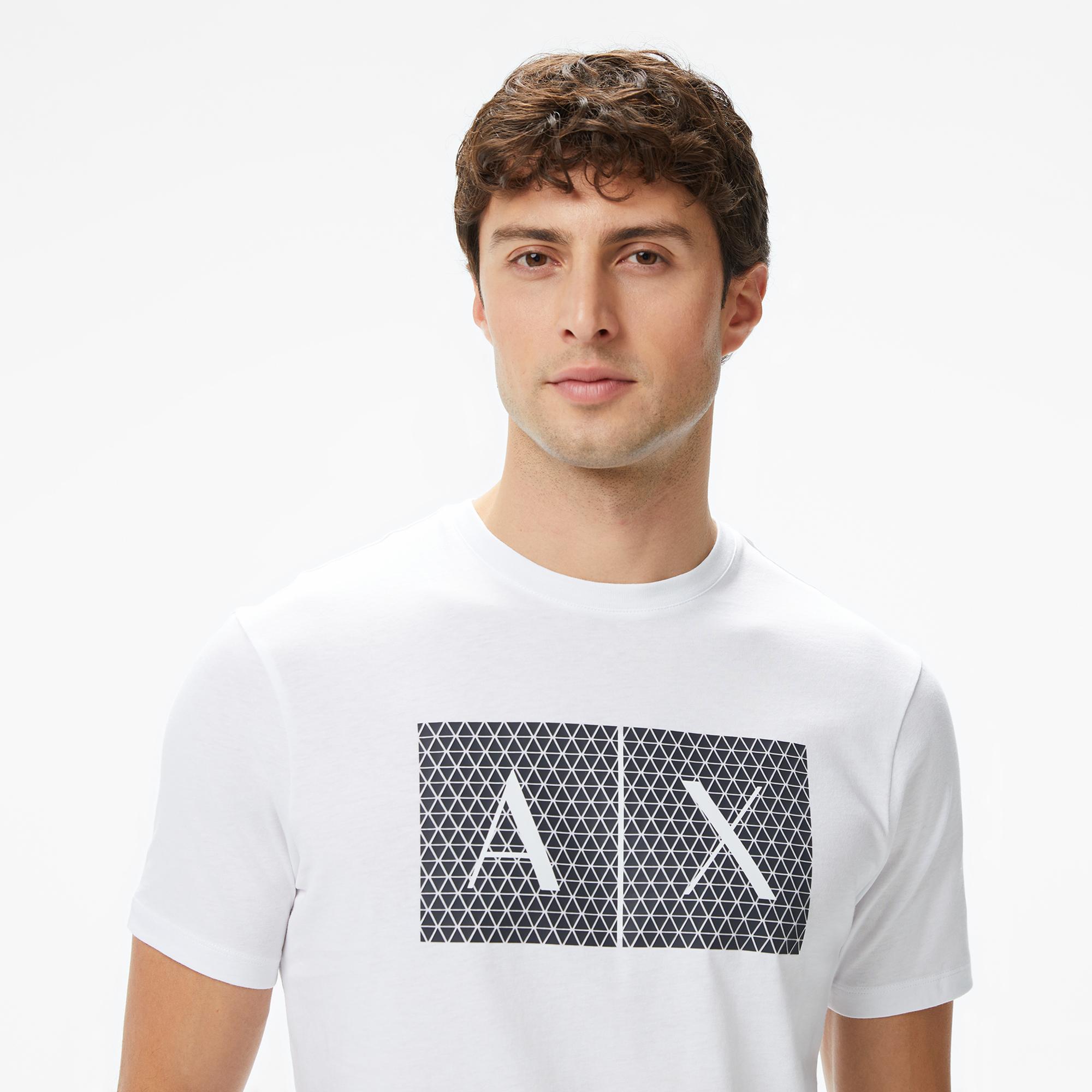 Armani Exchange Erkek Beyaz T-Shirt
