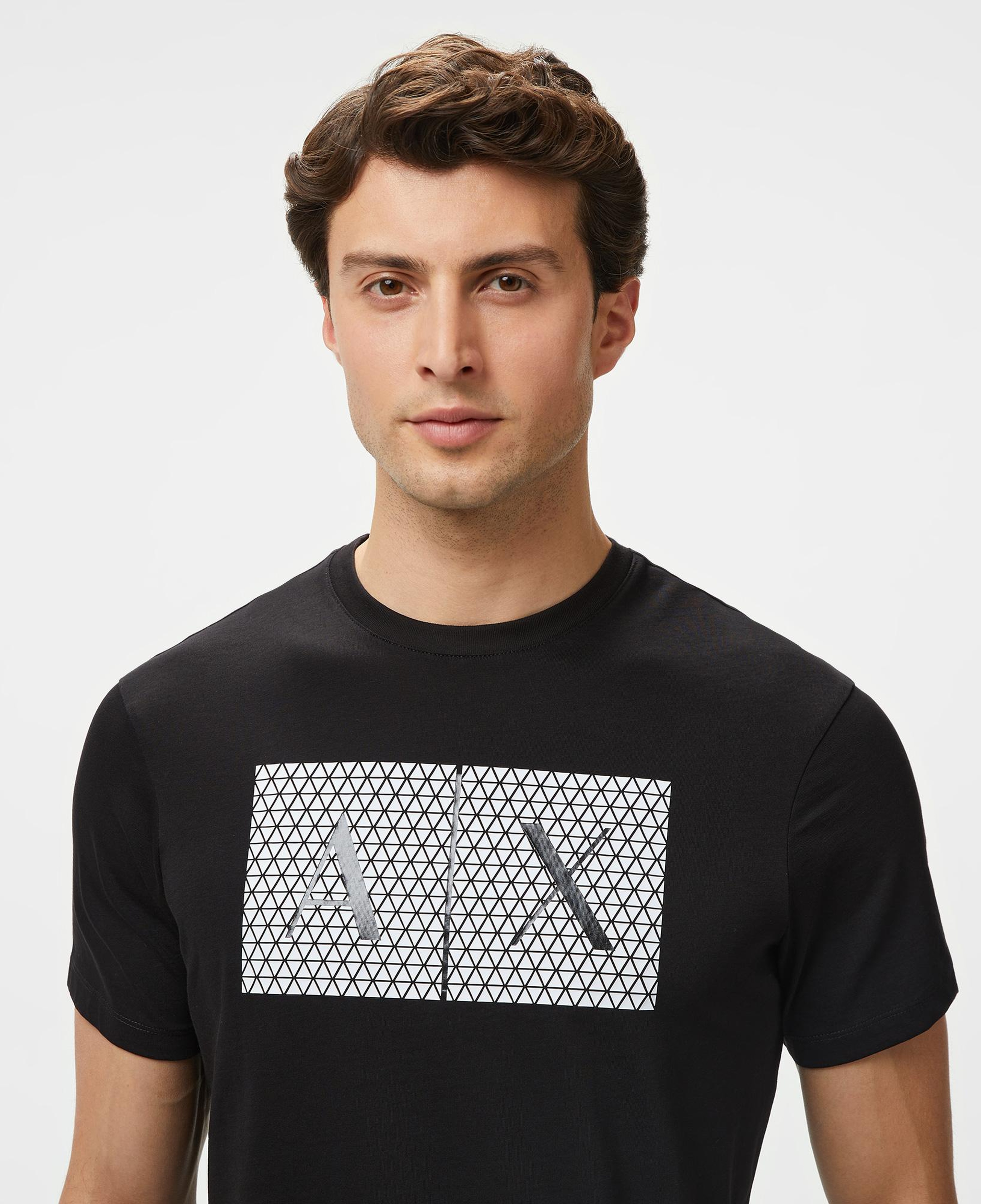 Armani Exchange Erkek Siyah Bisiklet Yaka T-Shirt